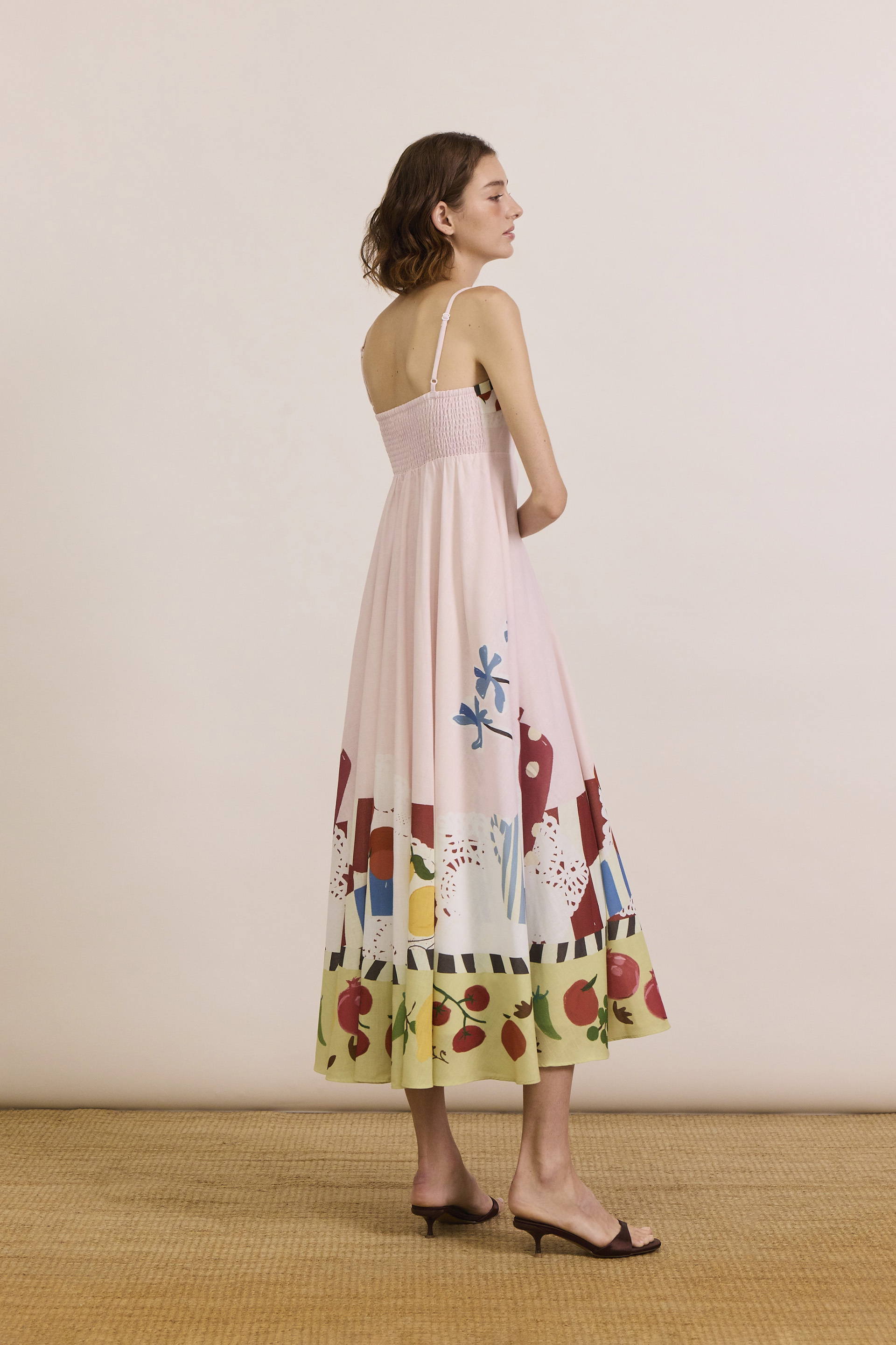 Mise-En-Place Smocked-Back Sundress