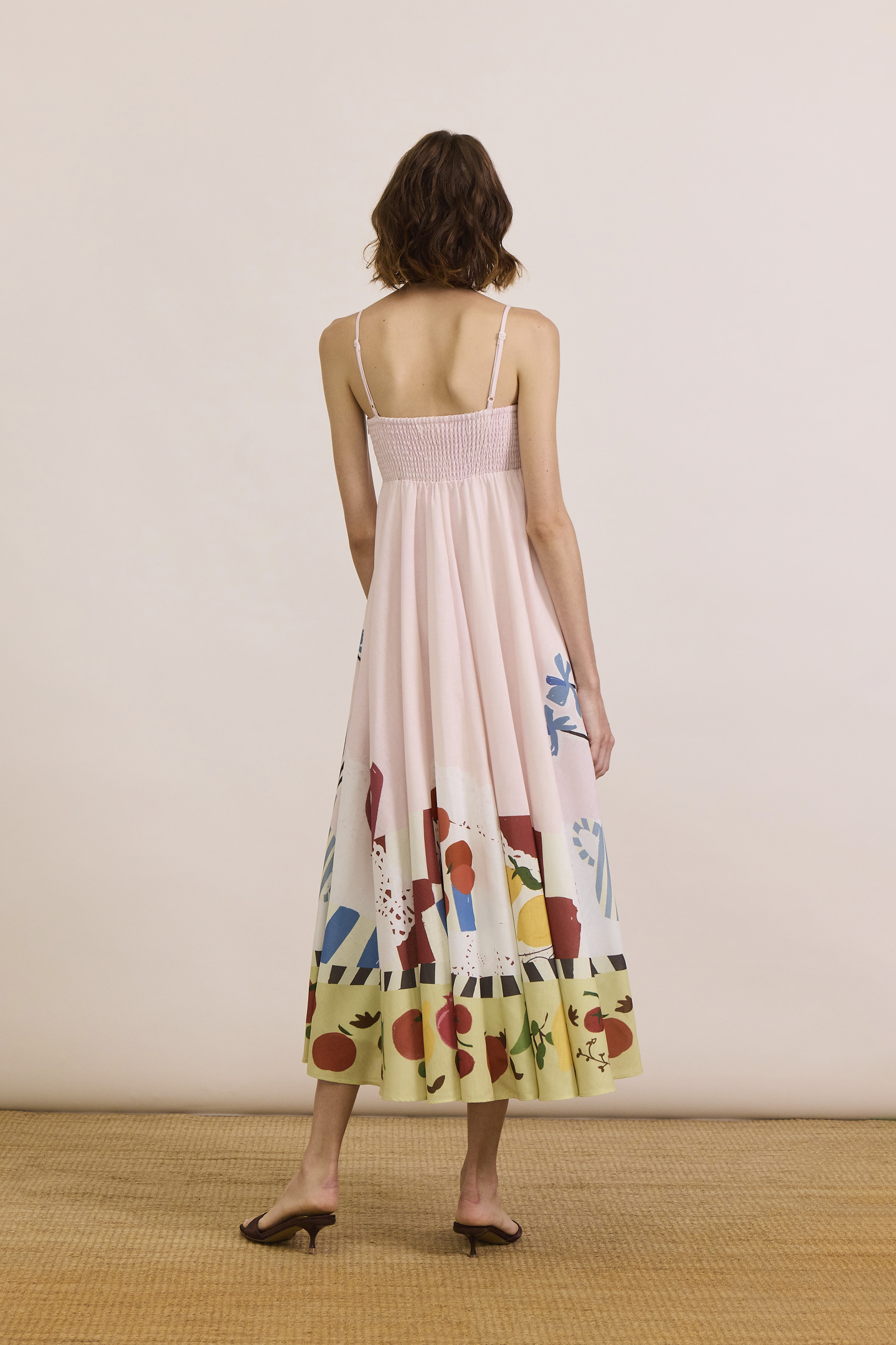 Mise-En-Place Smocked-Back Sundress
