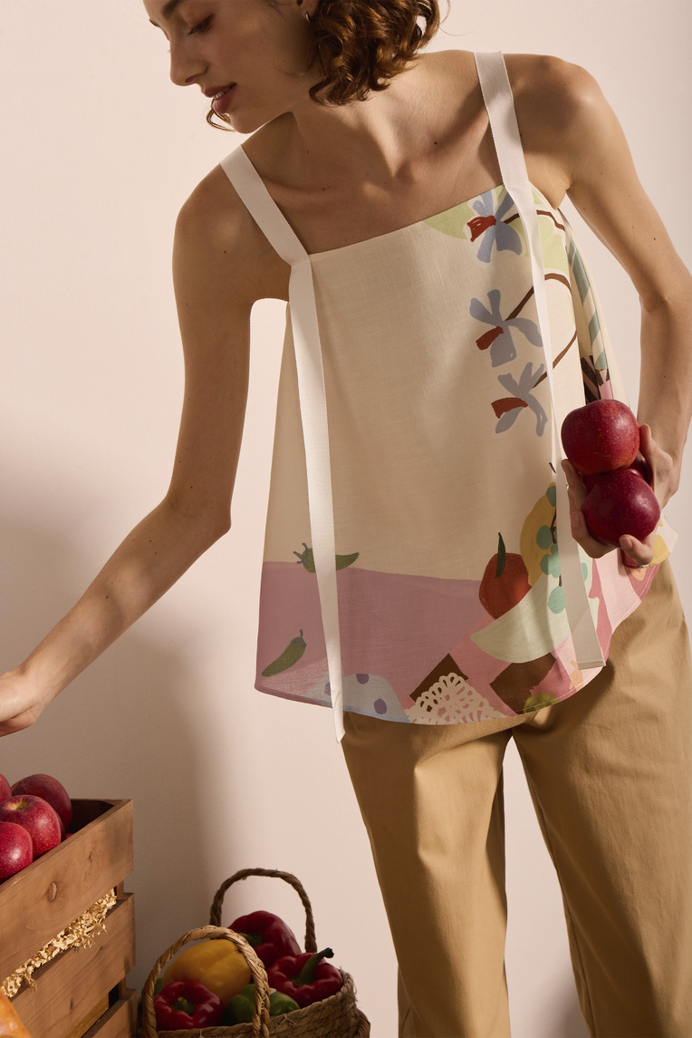 Mise-En-Place Ribbon Top