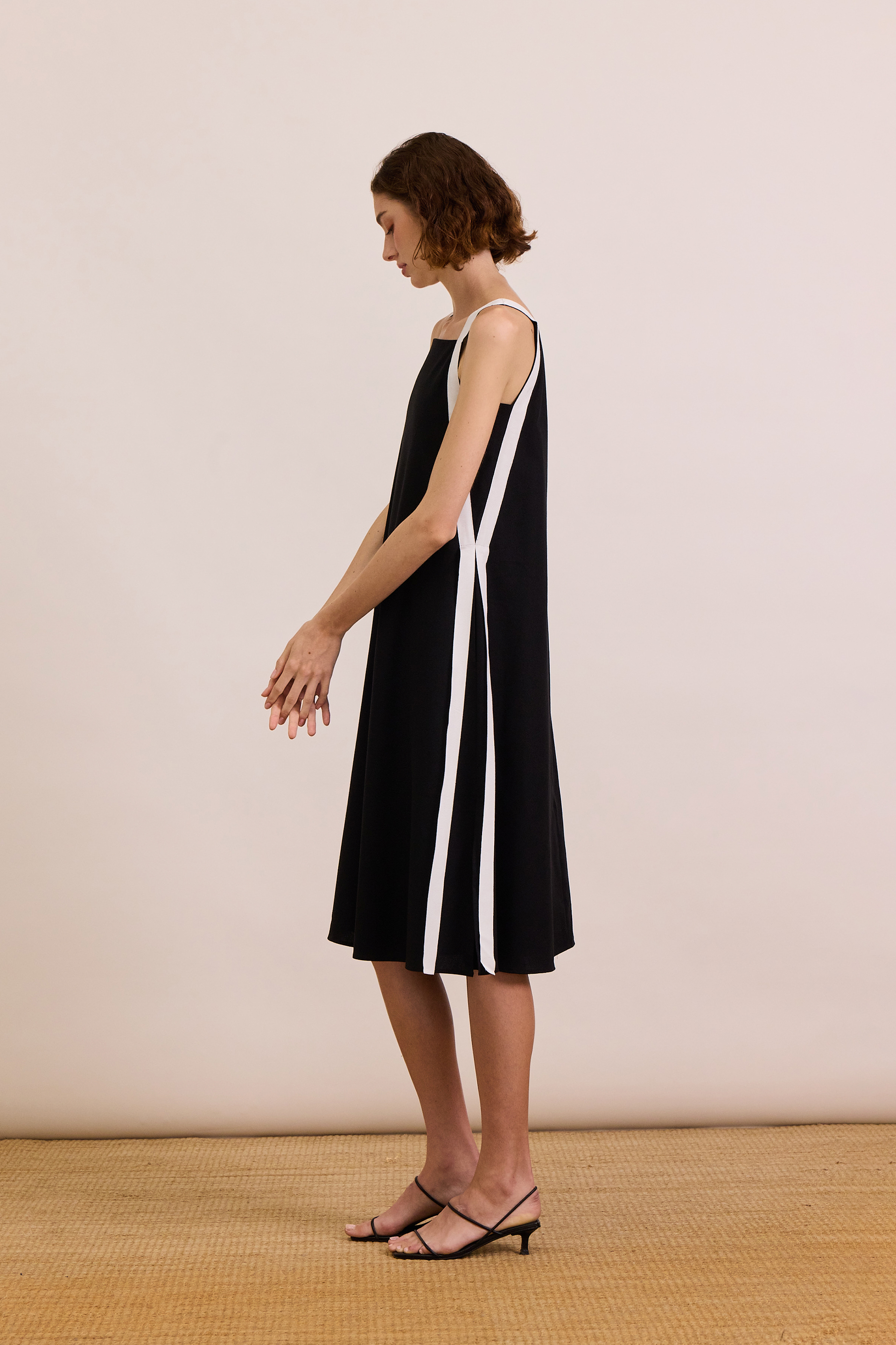 Ribbon Linen Dress