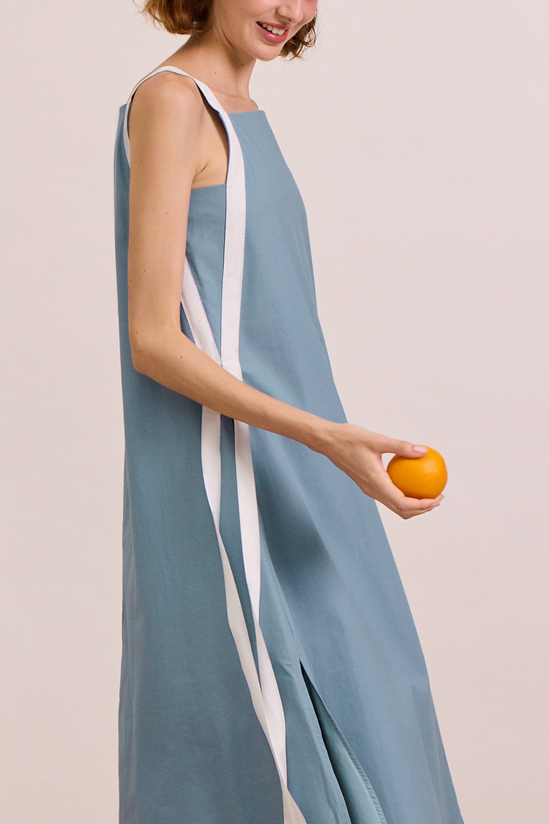 Ribbon Linen Dress