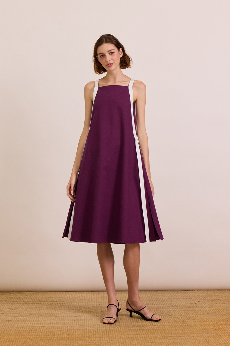 Ribbon Linen Dress