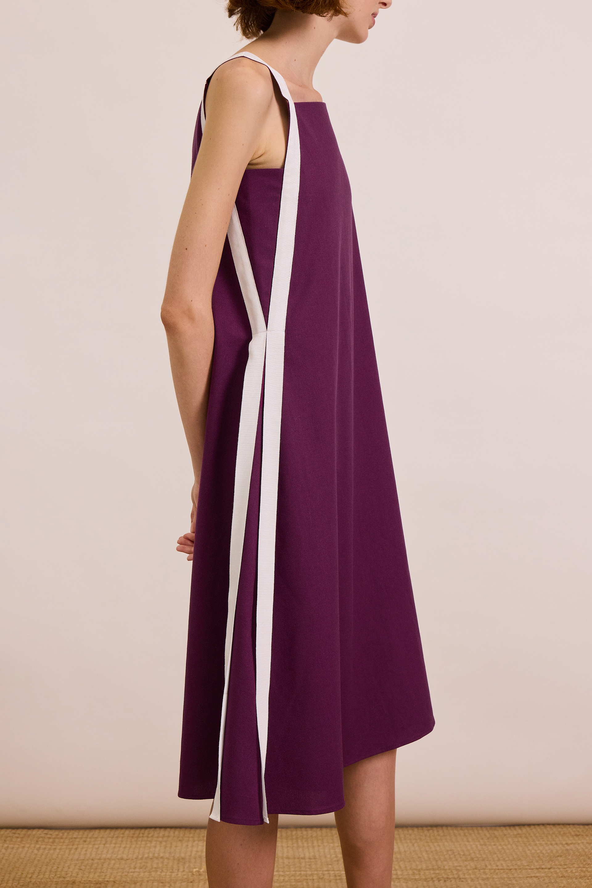 Ribbon Linen Dress