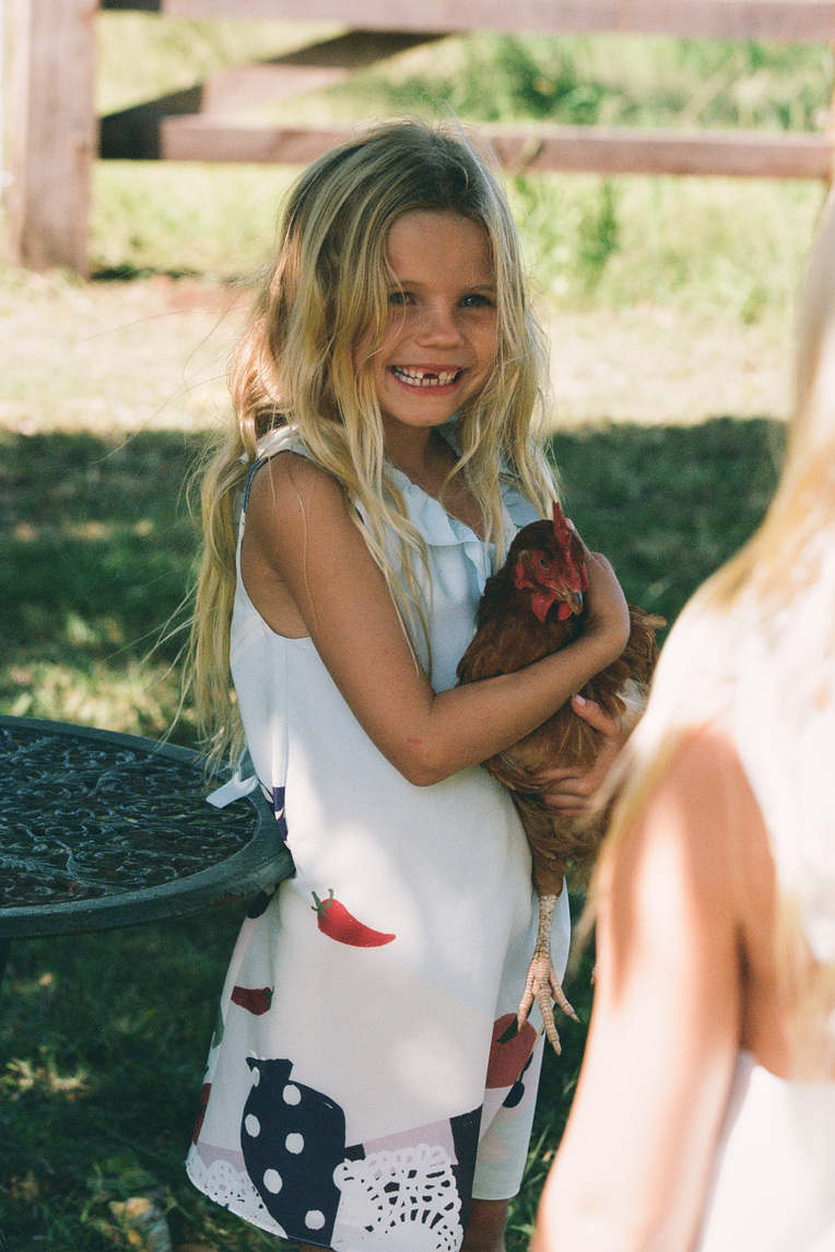 Mise-En-Place Ruffle Tie-Back Dress