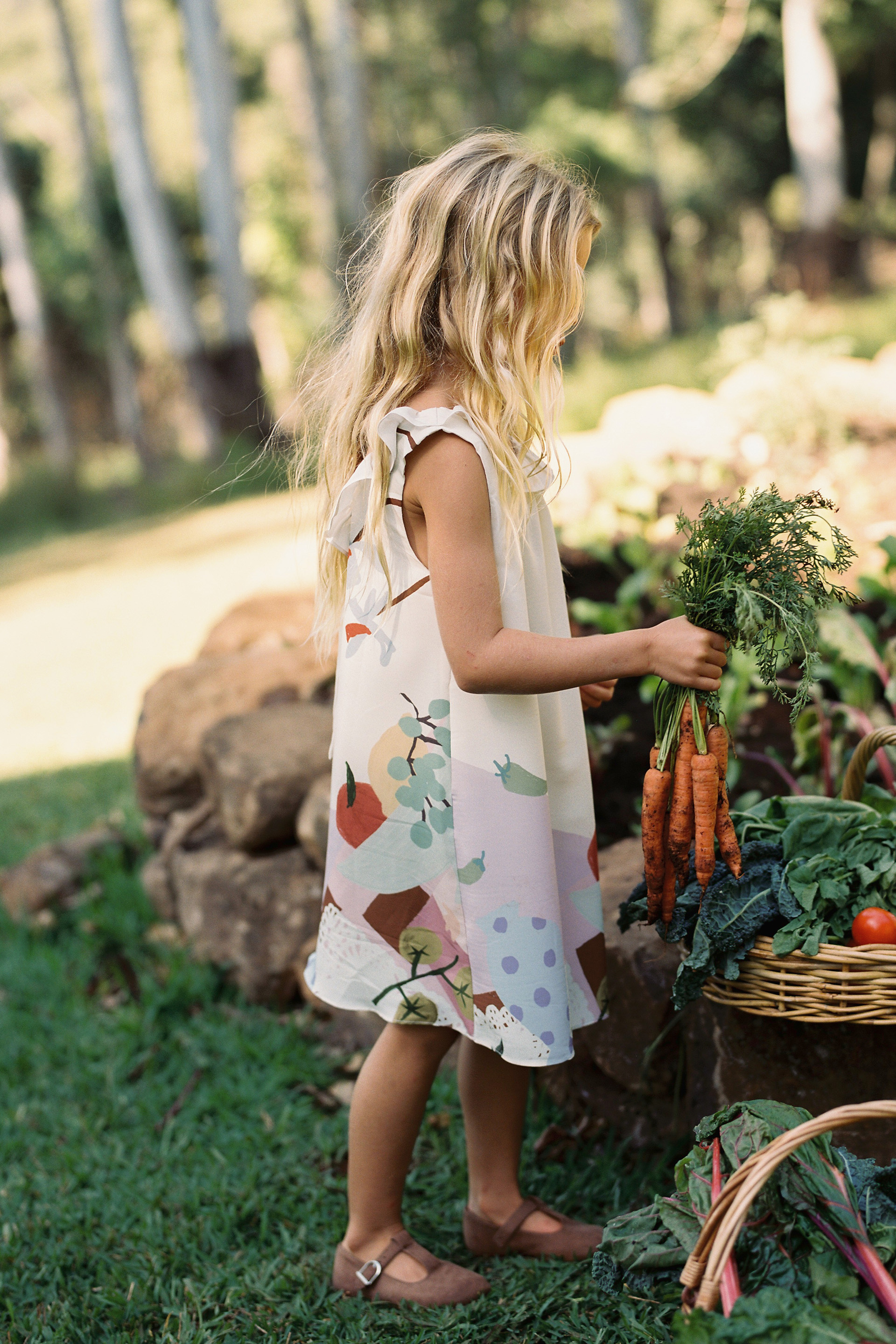 Mise-En-Place Ruffle Tie-Back Dress