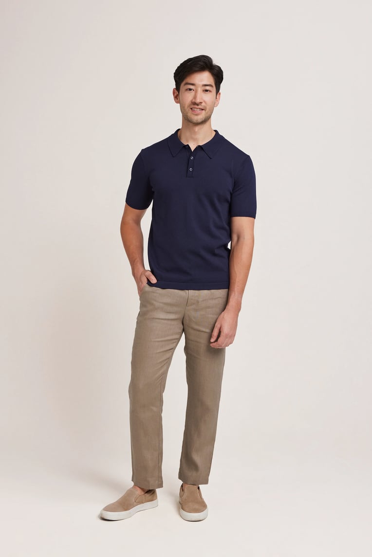 Knitted Polo Shirt