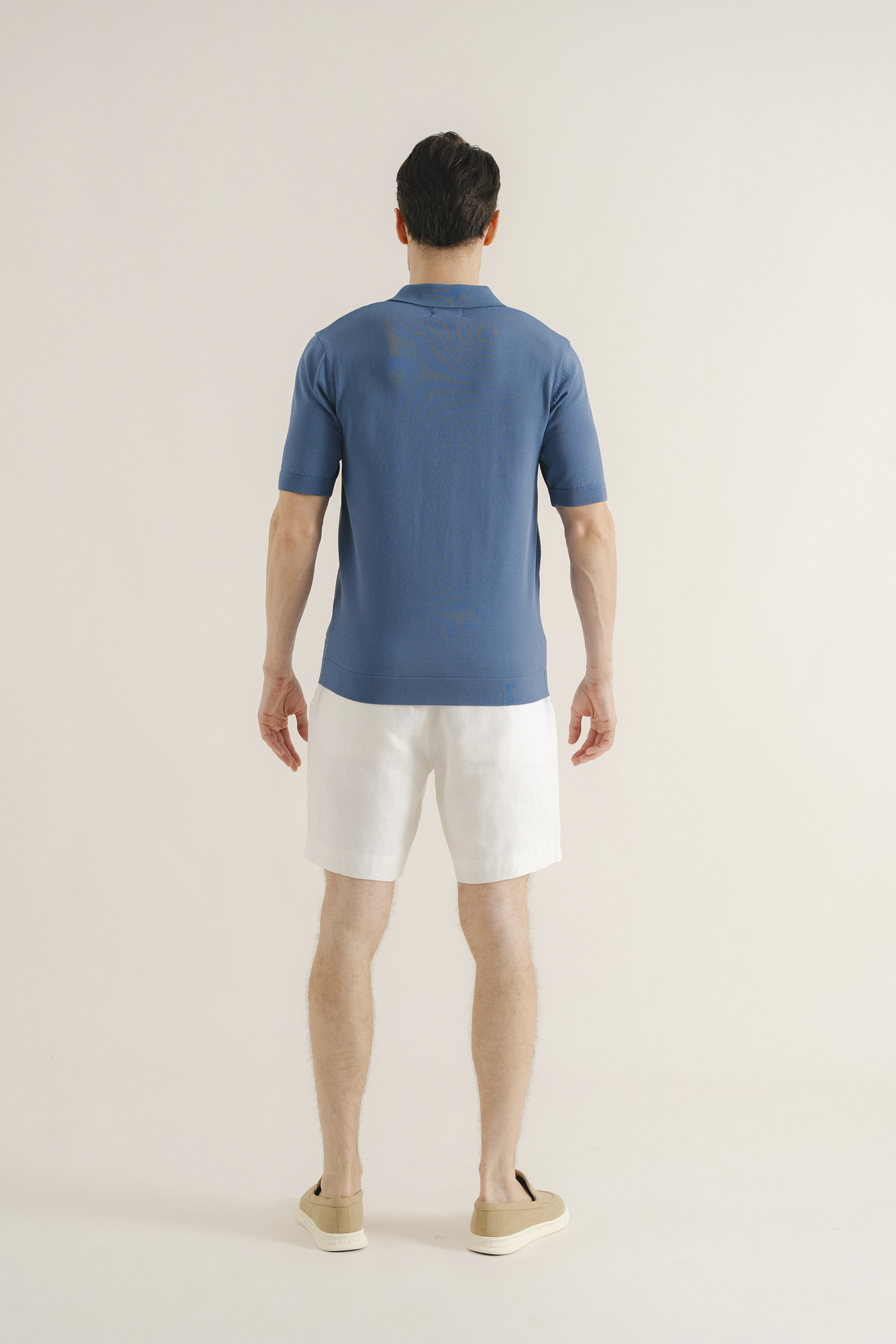 Rayon Knitted Polo Top