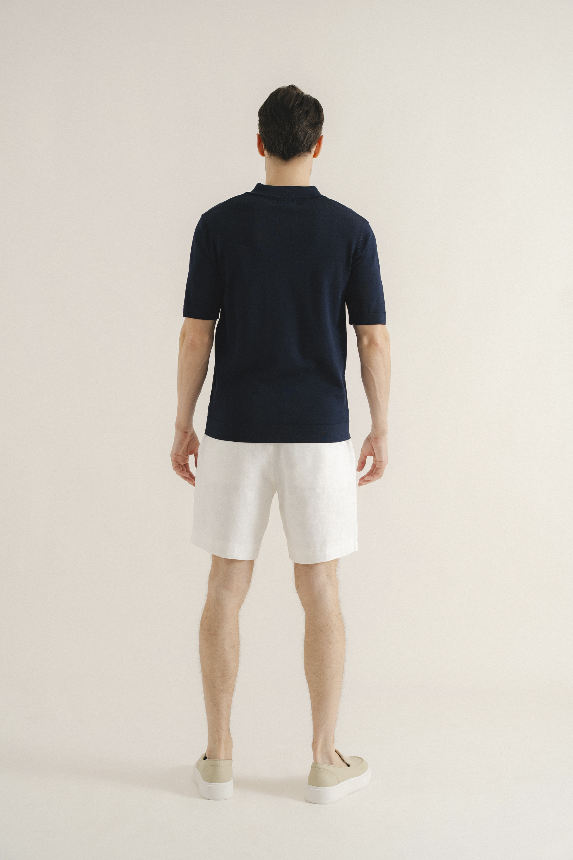 Rayon Knitted Polo Top