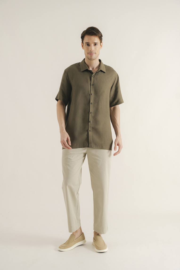 Men’s Linen Collared Shirt
