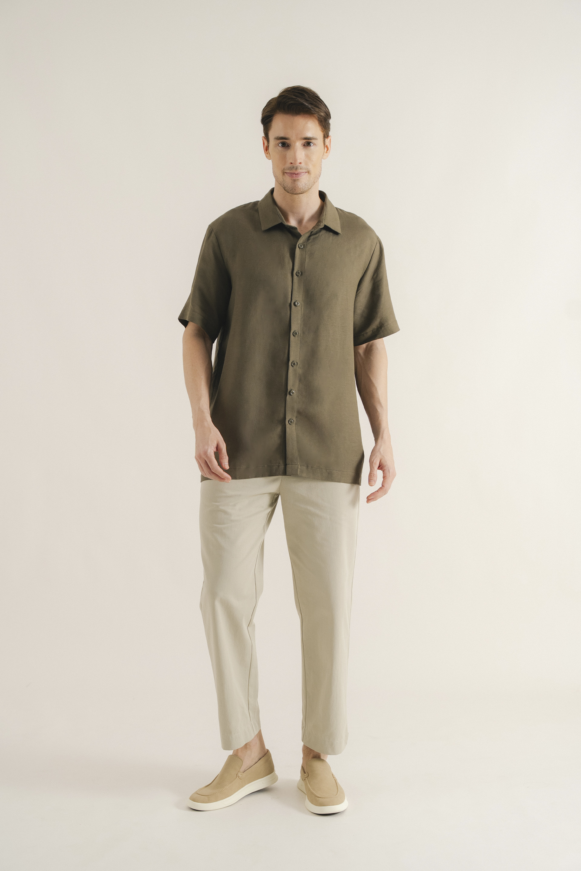 Men’s Linen Collared Shirt
