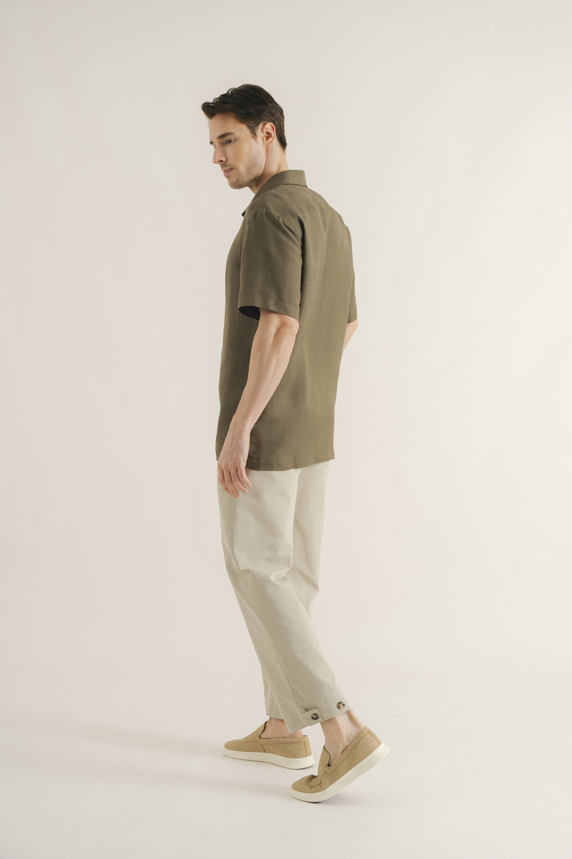Men’s Linen Collared Shirt
