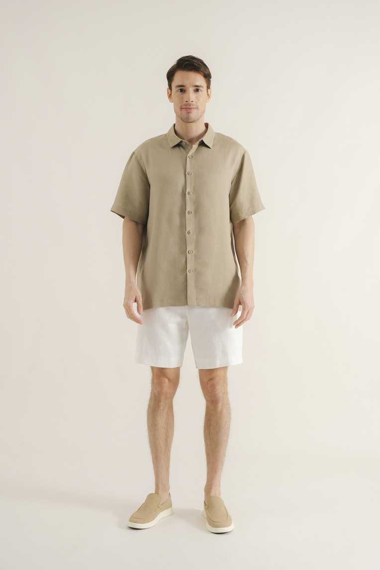 Men’s Linen Collared Shirt