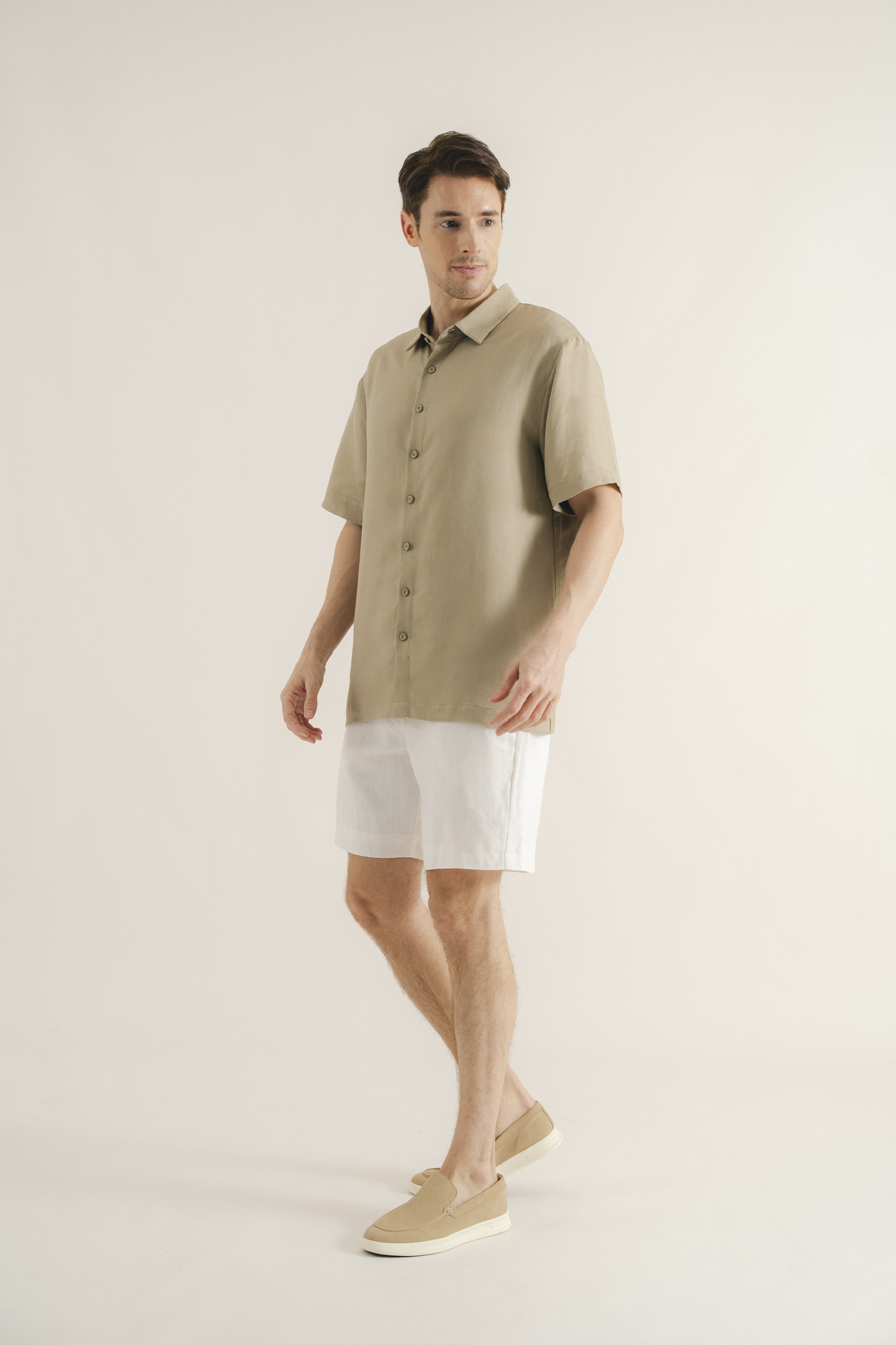 Men’s Linen Collared Shirt