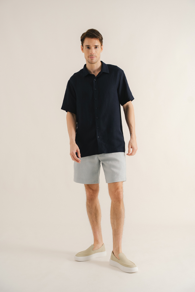 Men’s Linen Collared Shirt