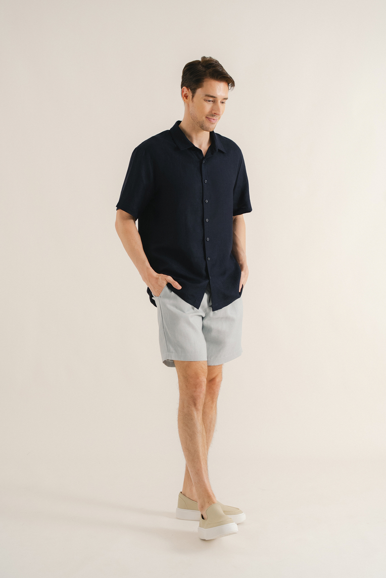 Men’s Linen Collared Shirt