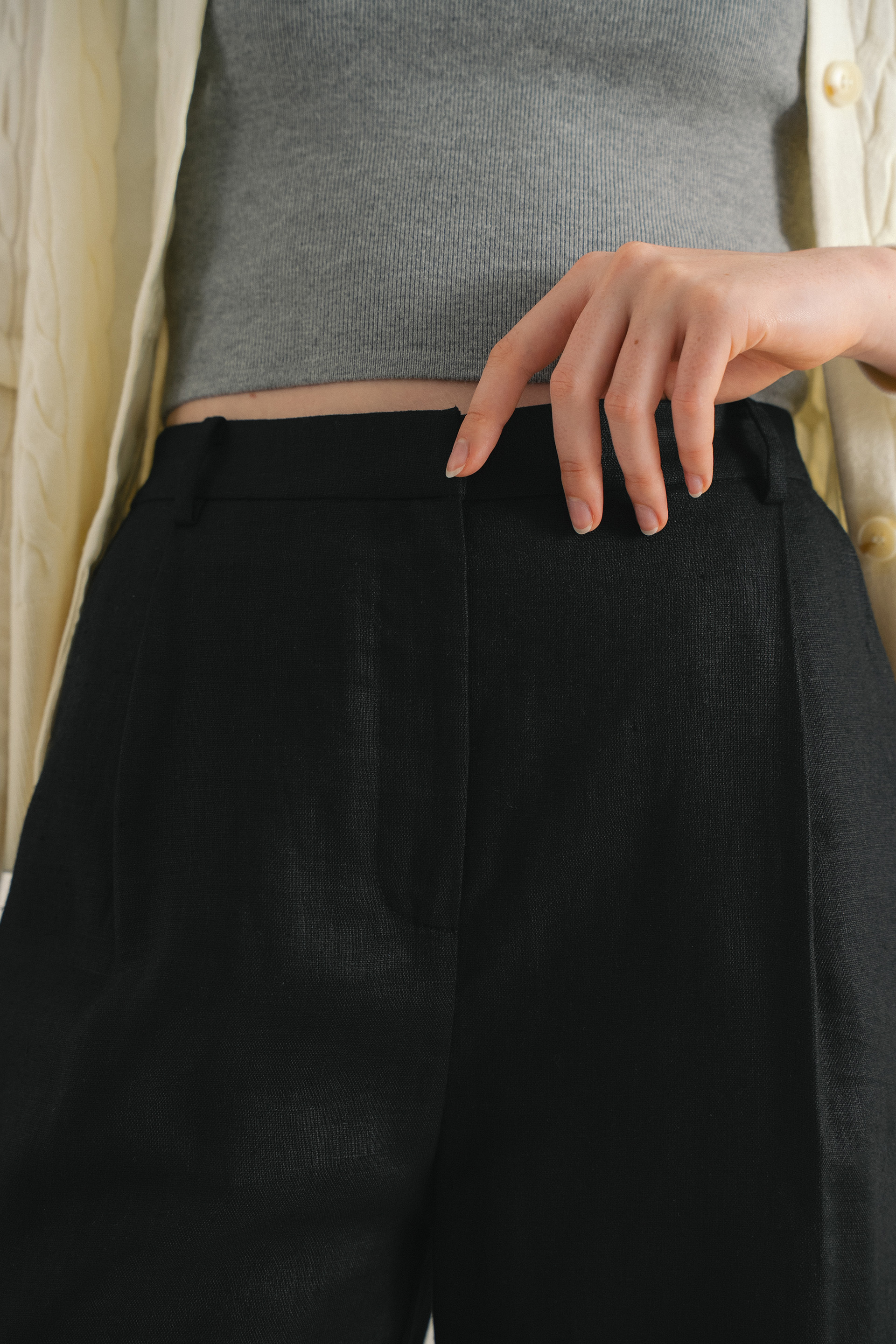 Linen Full-Length Trousers
