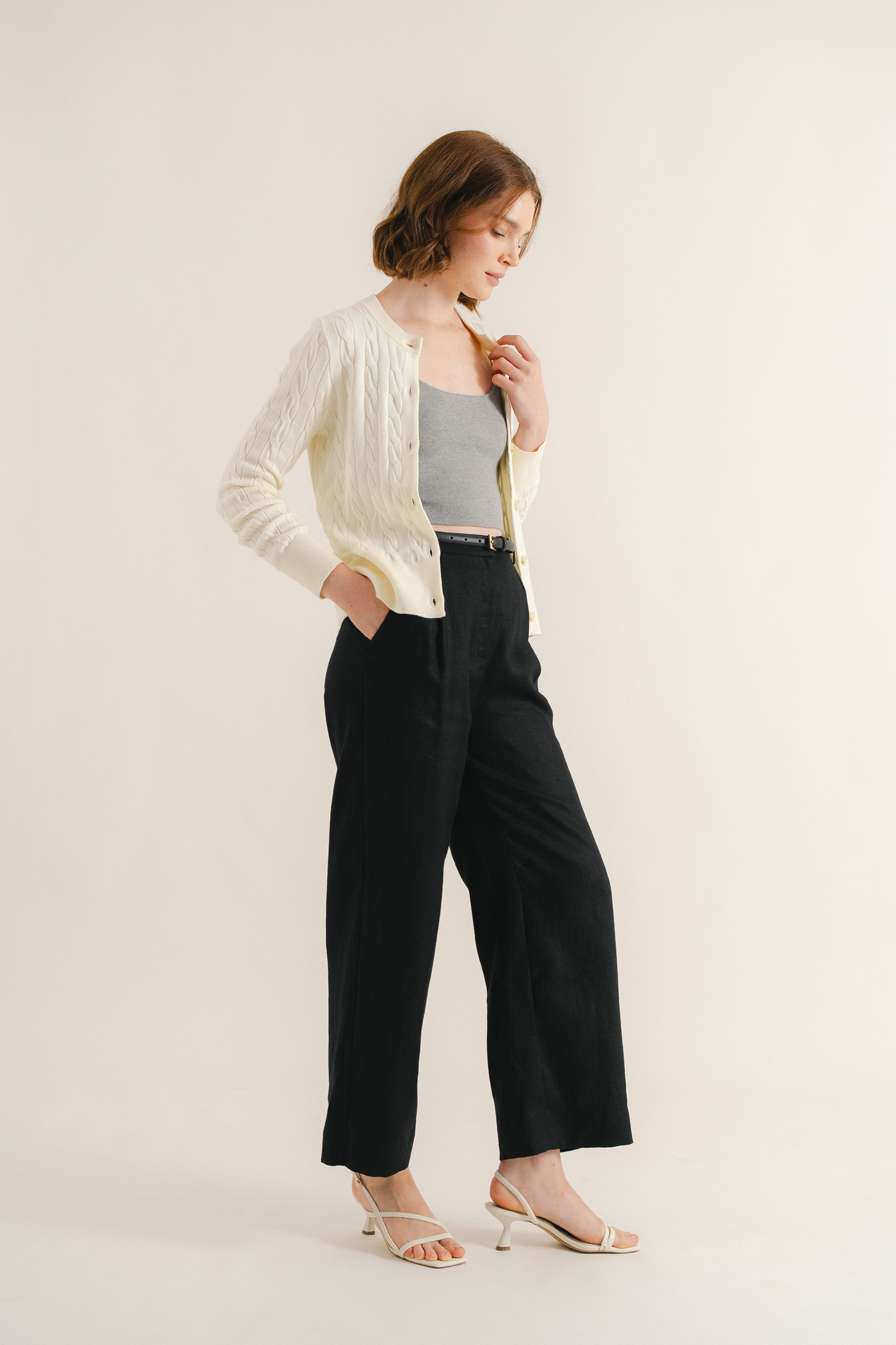 Linen Full-Length Trousers
