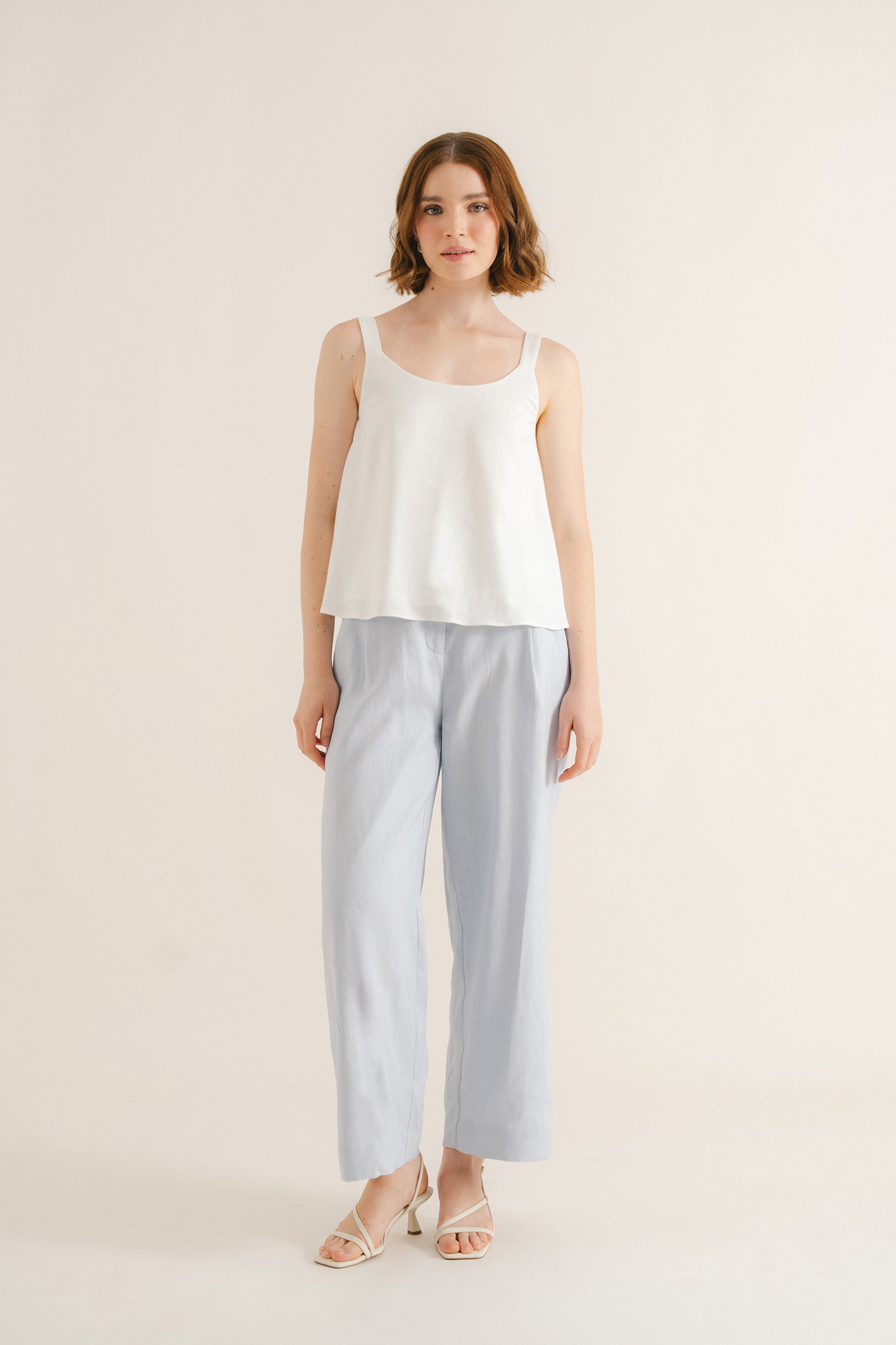 Linen Full-Length Trousers