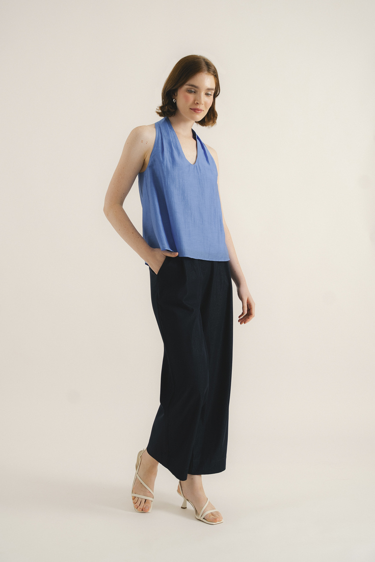 Viscose U-Neck Halter Top