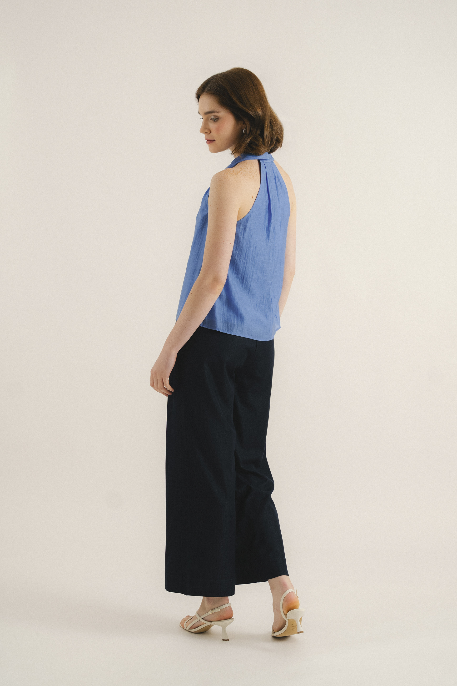 Viscose U-Neck Halter Top