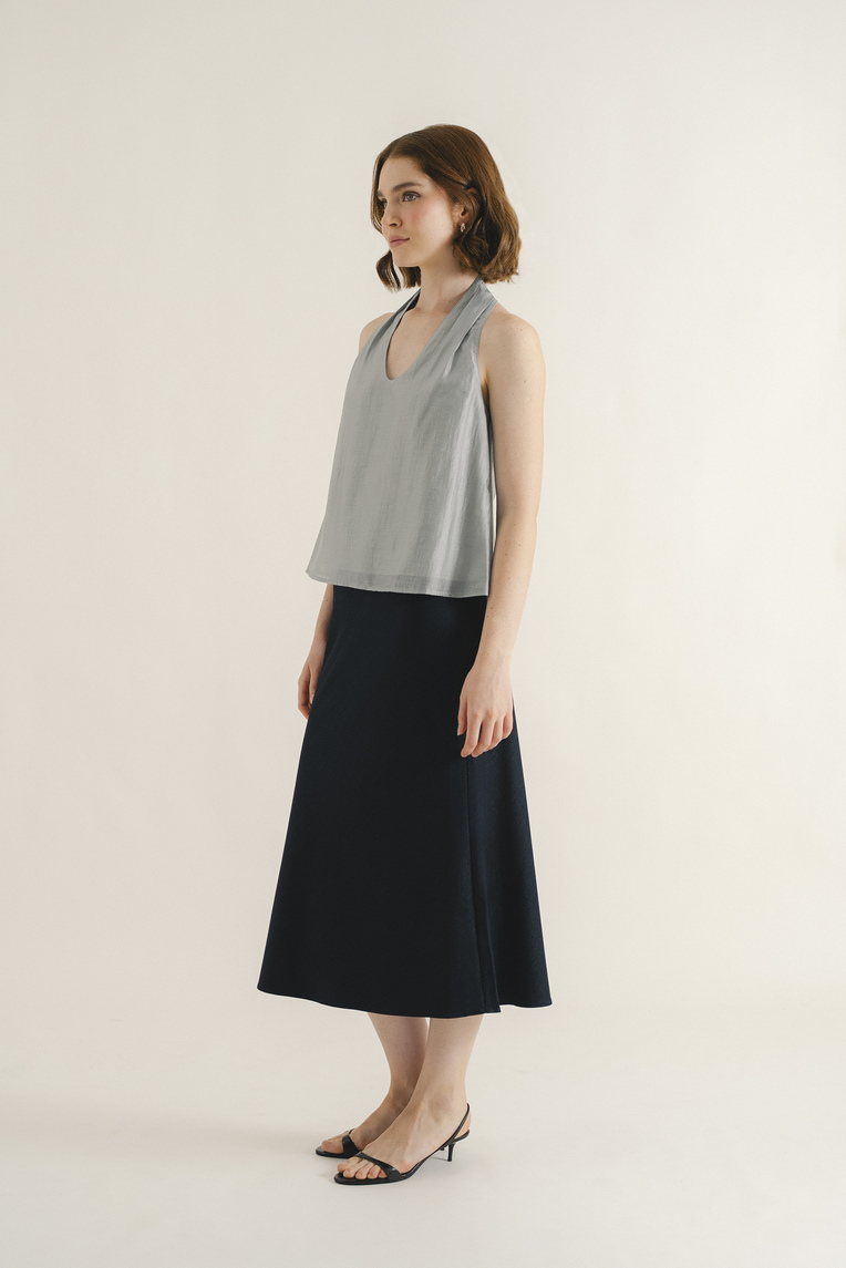 Viscose U-Neck Halter Top