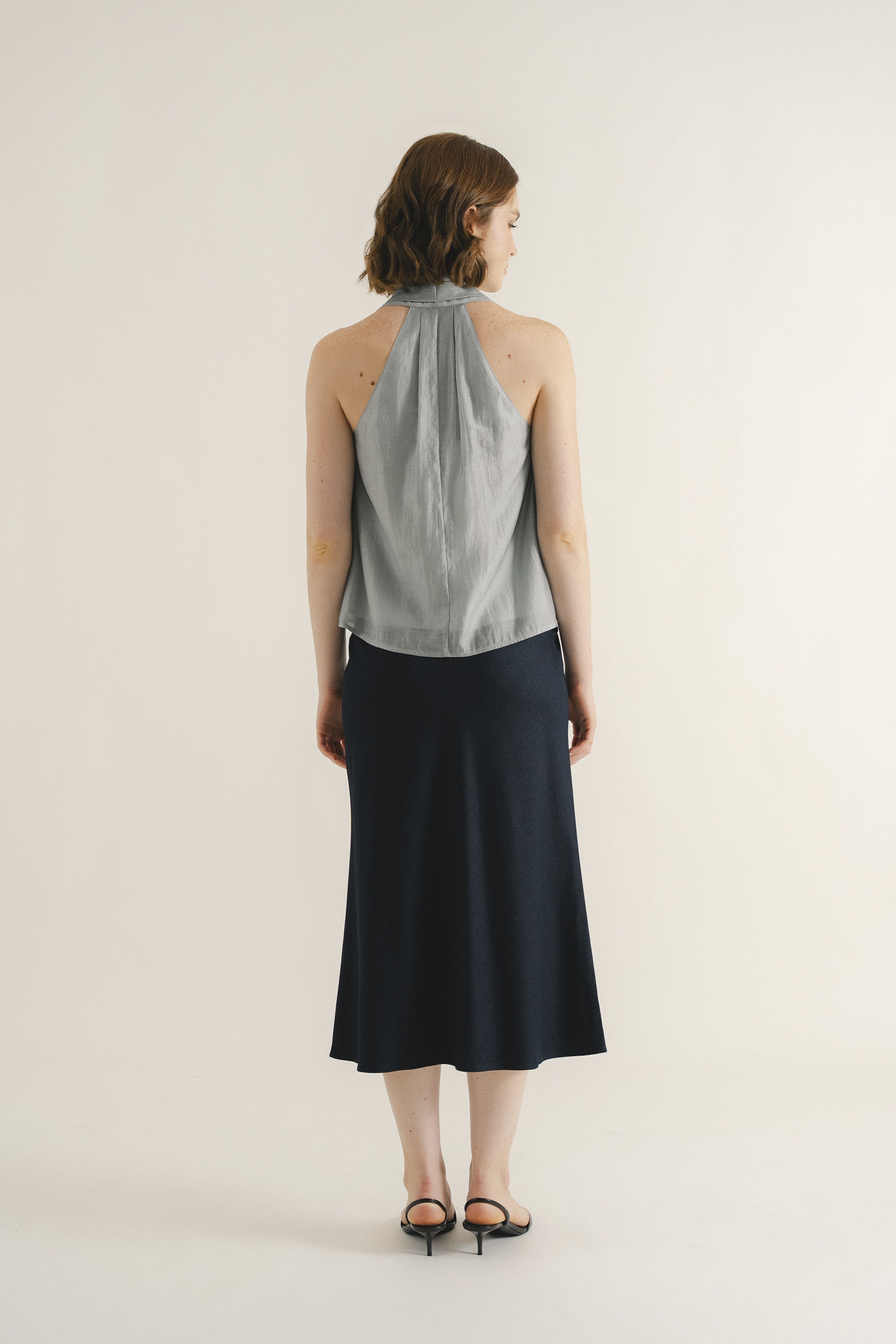Viscose U-Neck Halter Top