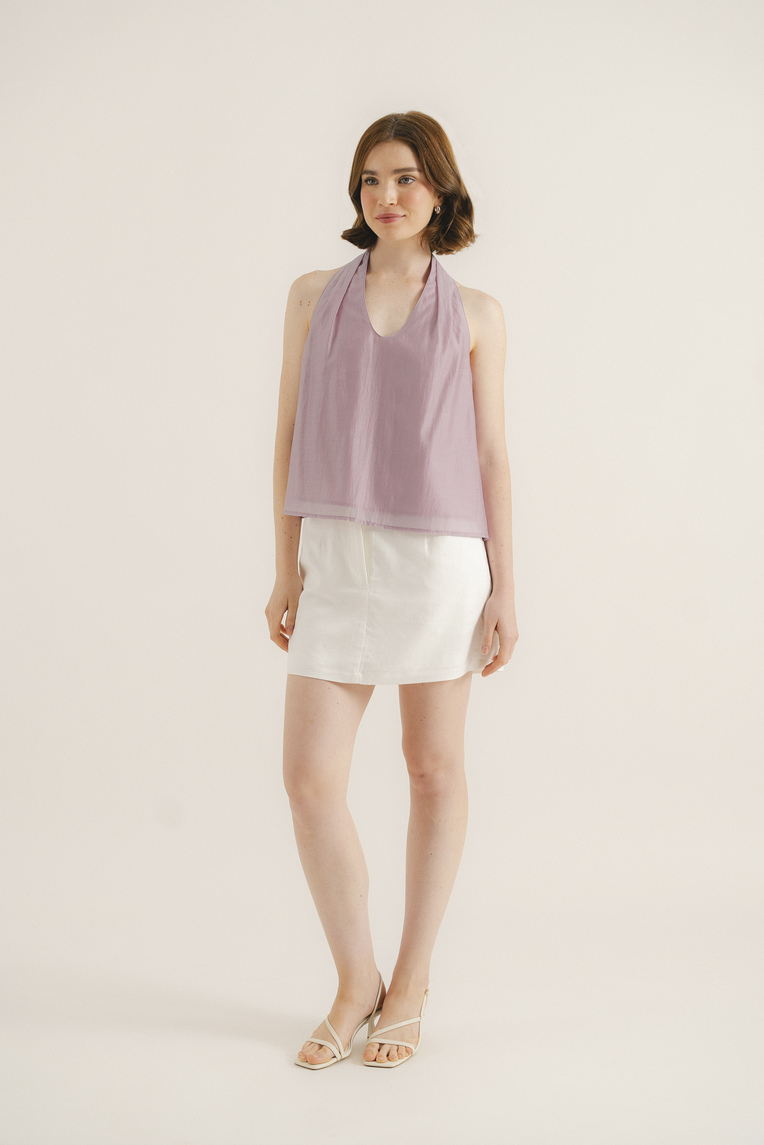 Viscose U-Neck Halter Top