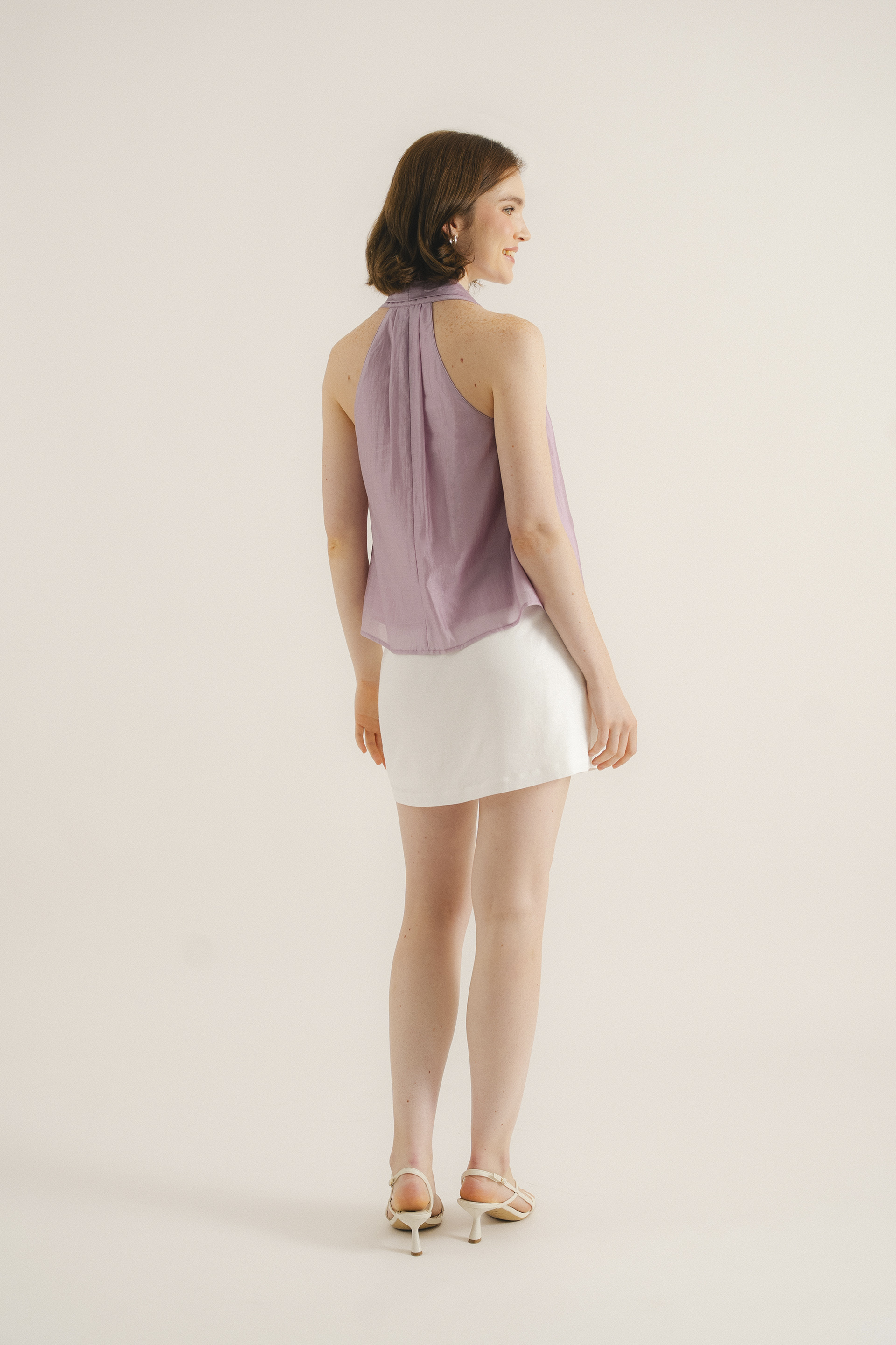 Viscose U-Neck Halter Top