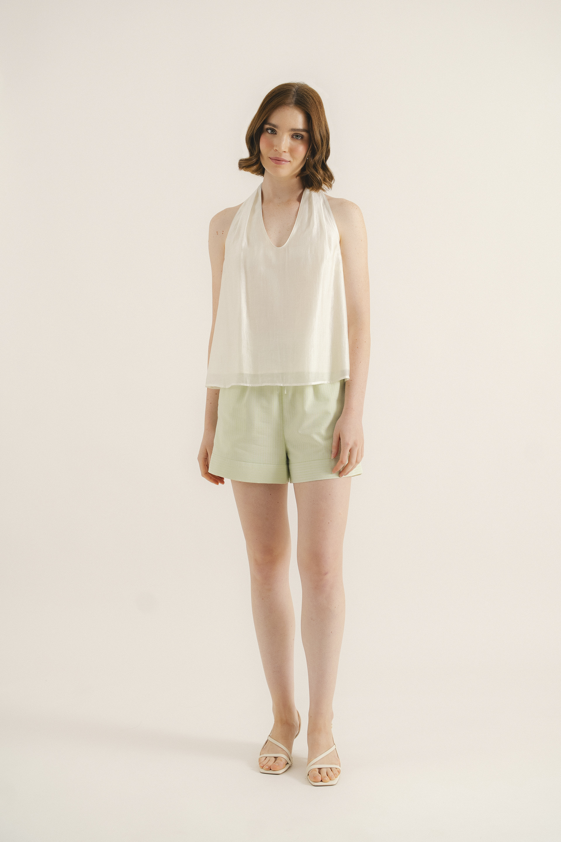 Viscose U-Neck Halter Top