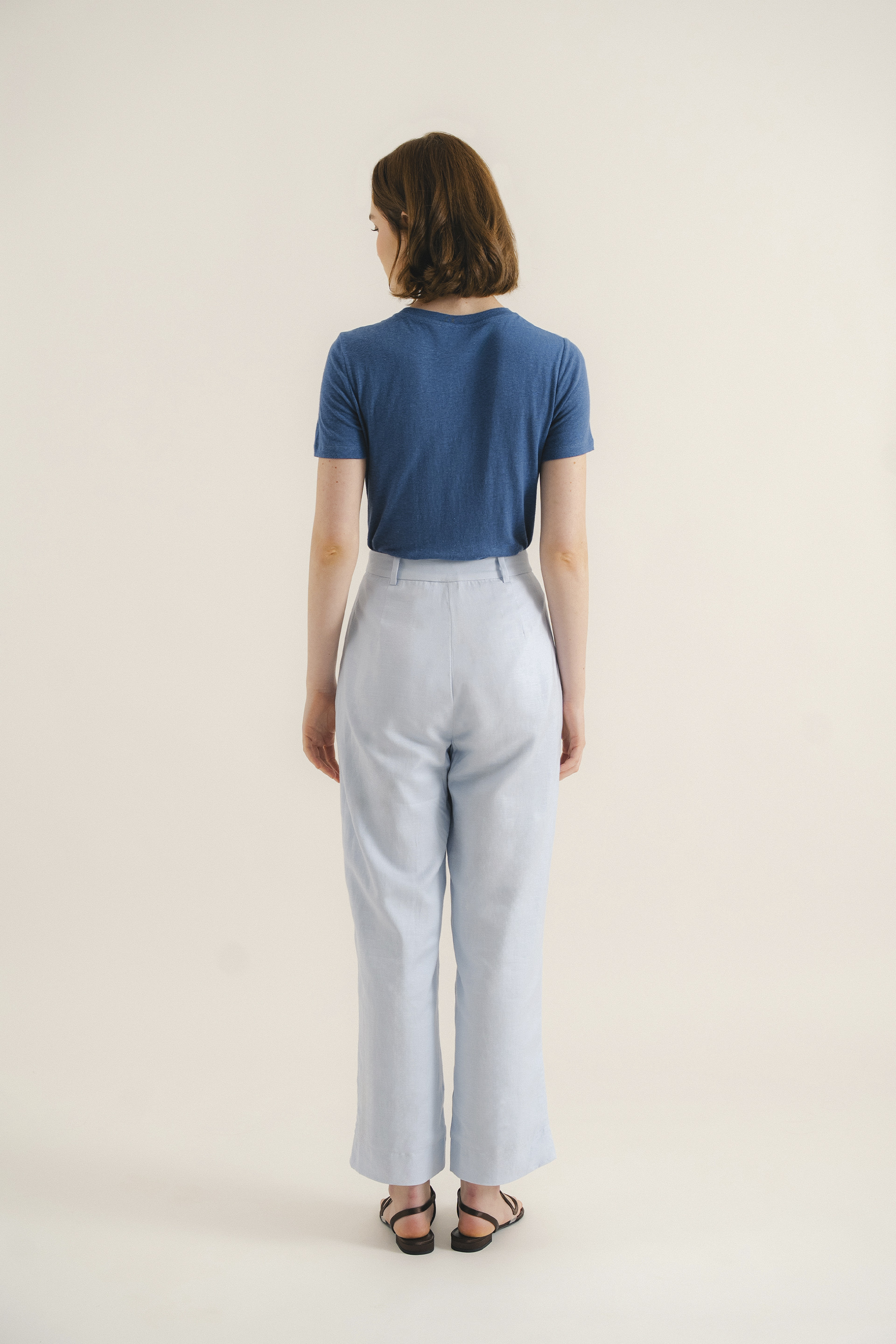 Linen-Blend Classic Tee