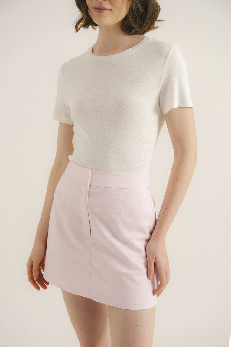 Linen-Blend Classic Tee
