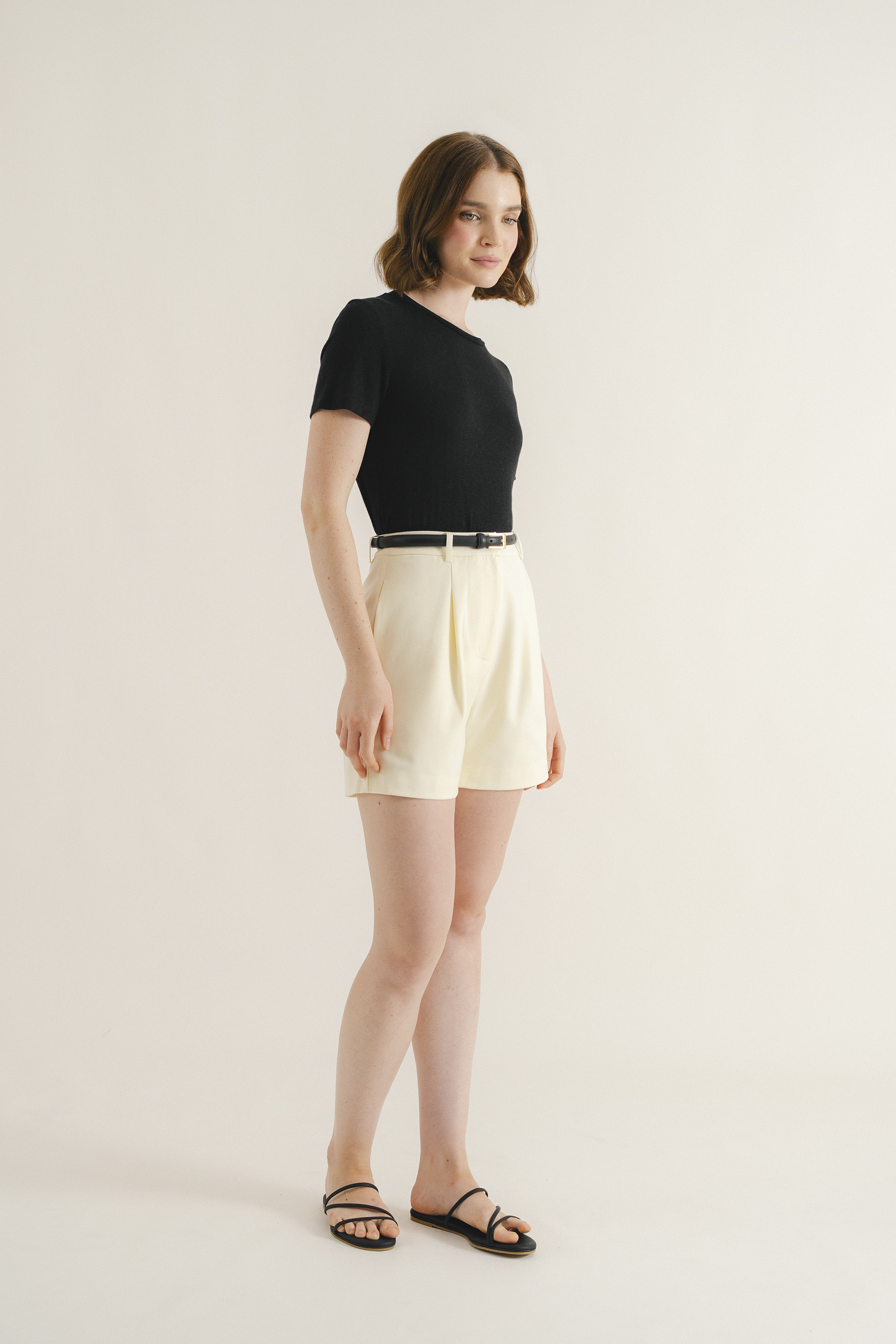Linen-Blend Classic Tee