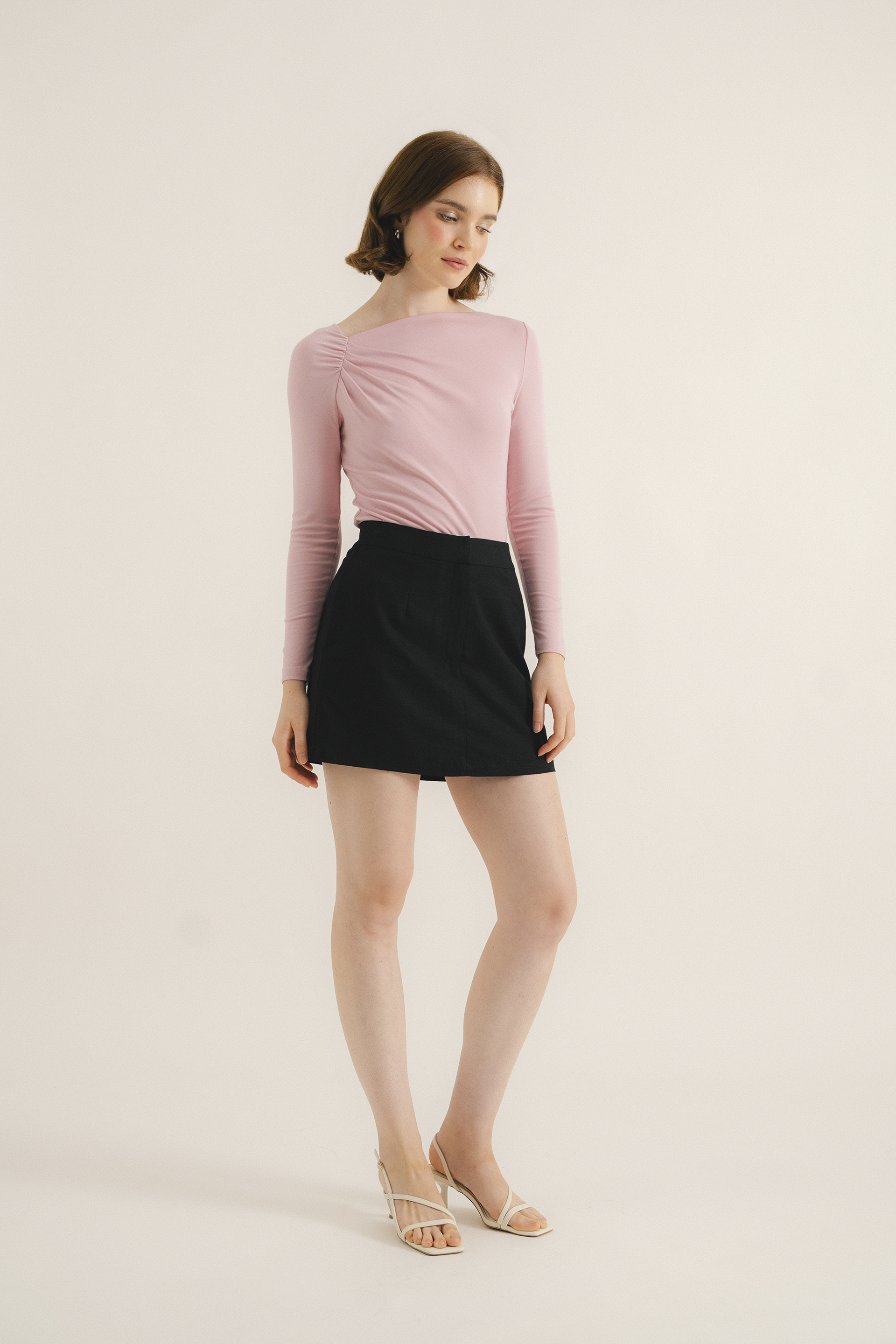 Linen-Blend Skorts