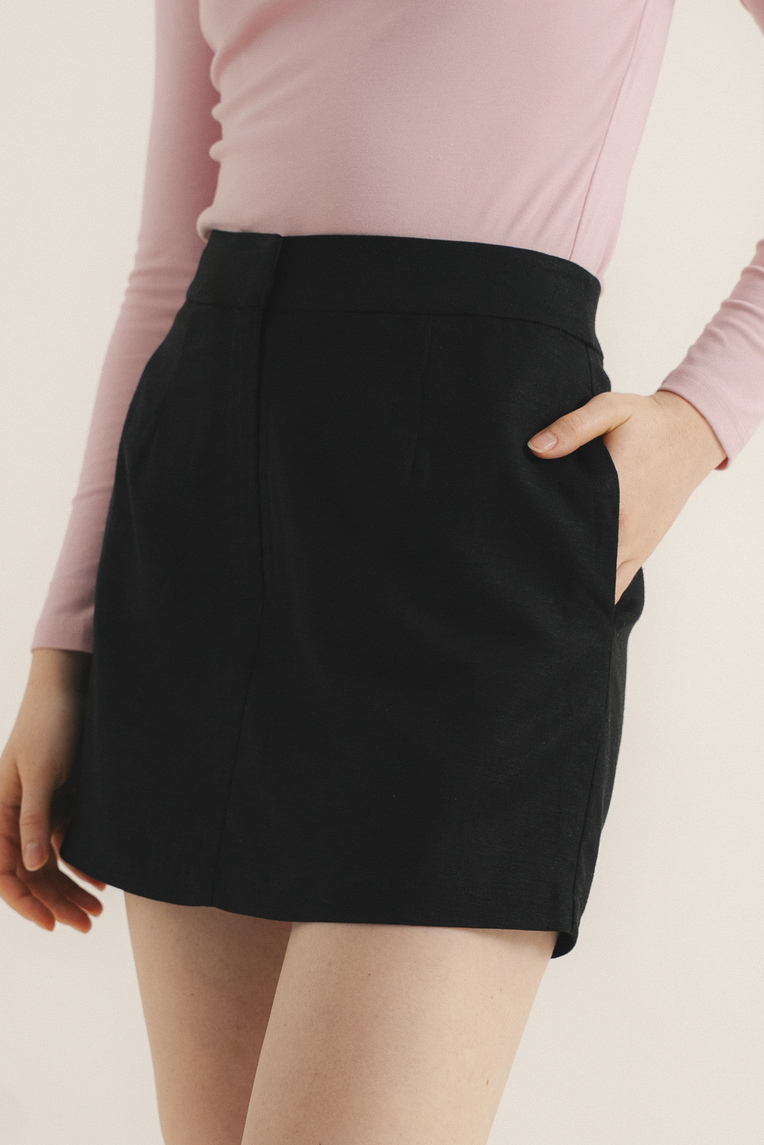 Linen-Blend Skorts