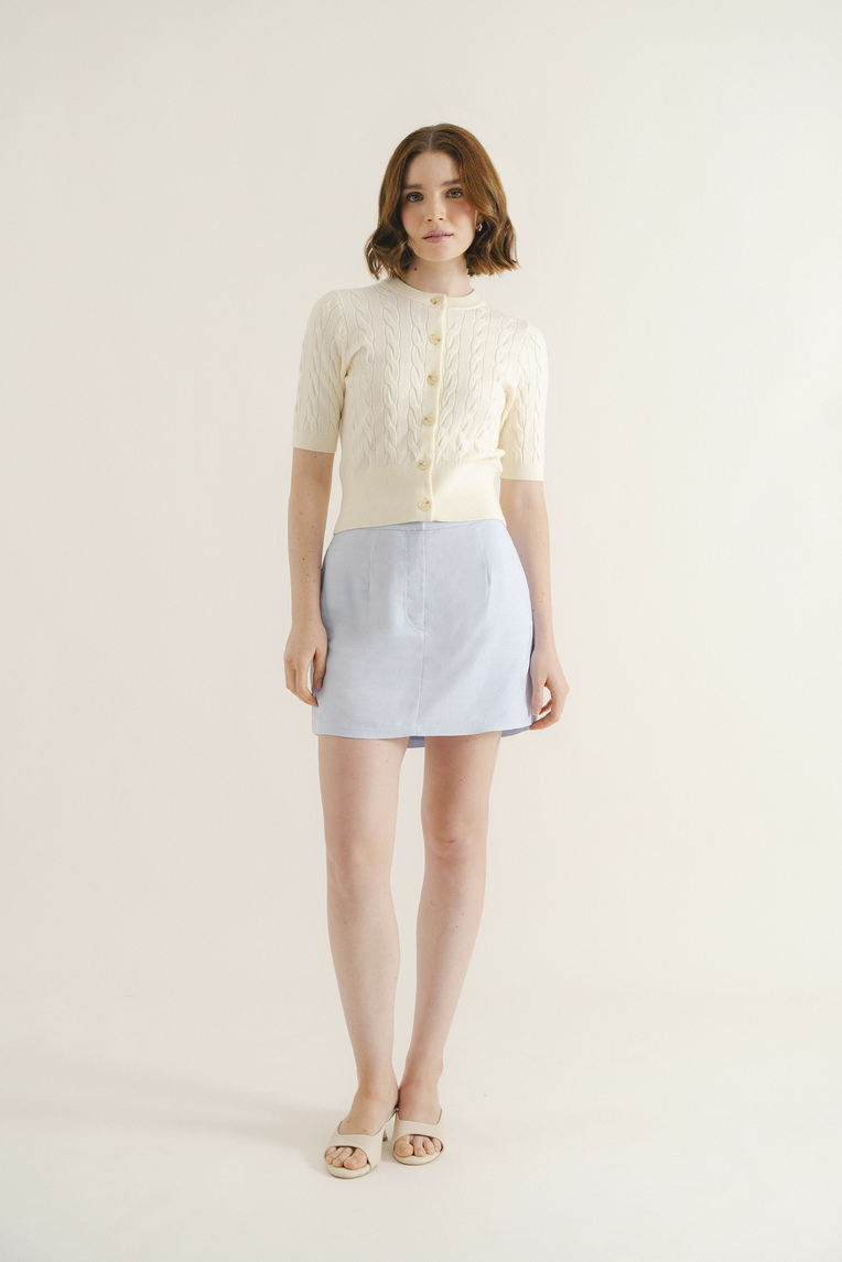 Linen-Blend Skorts