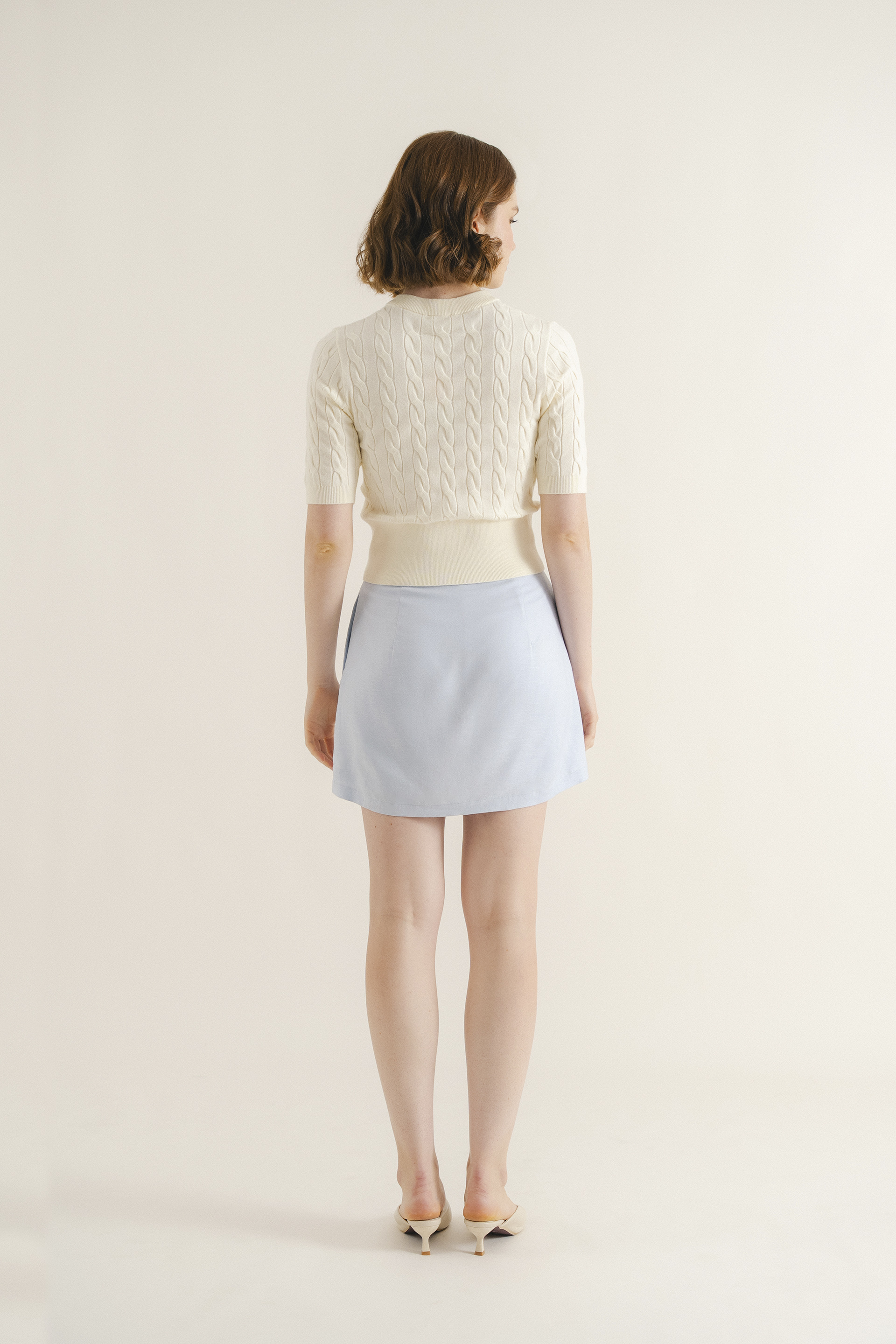 Linen-Blend Skorts
