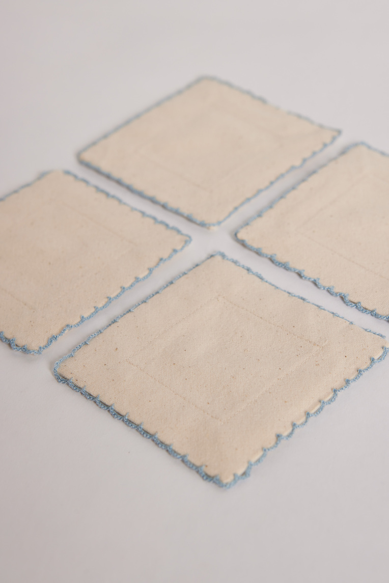 Scalloped-Edge Coaster Set