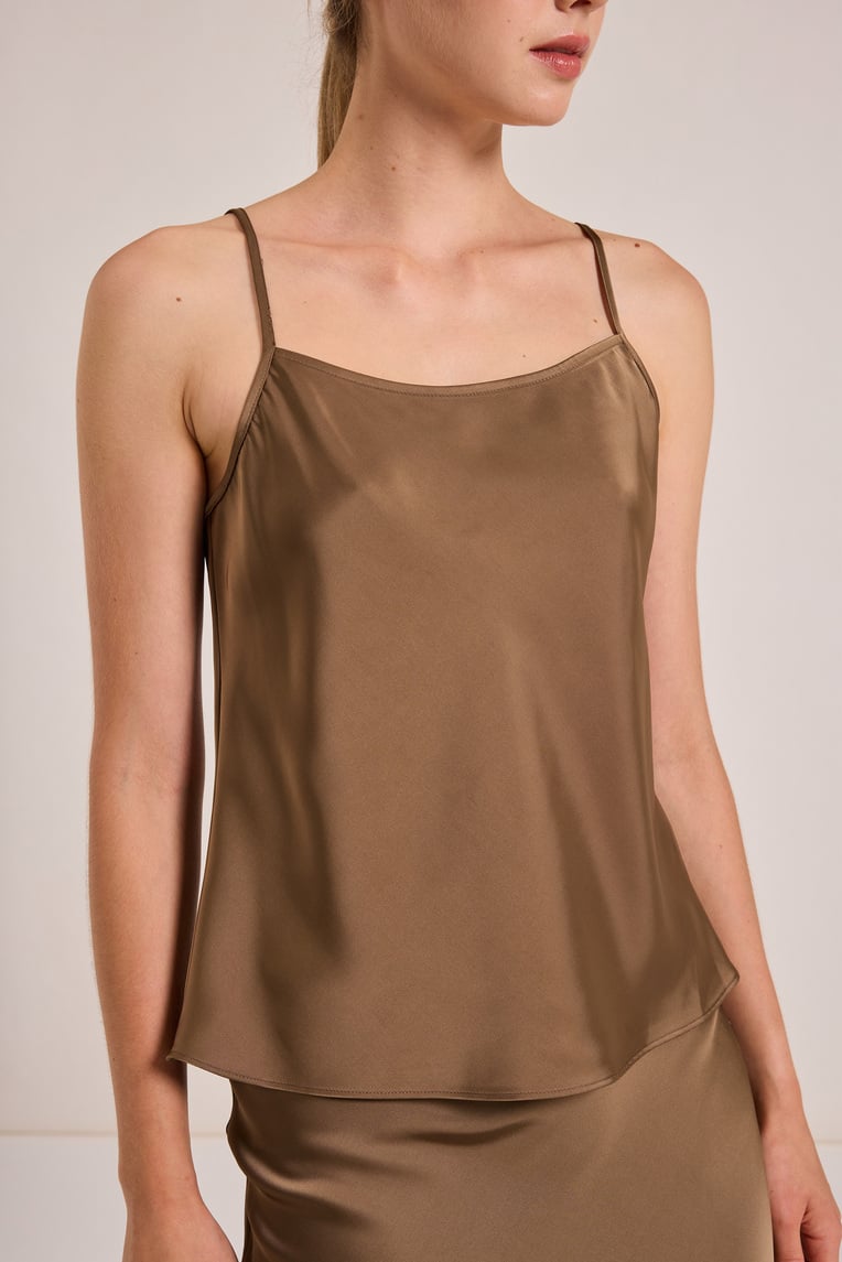 Satin-Finish Cami Top