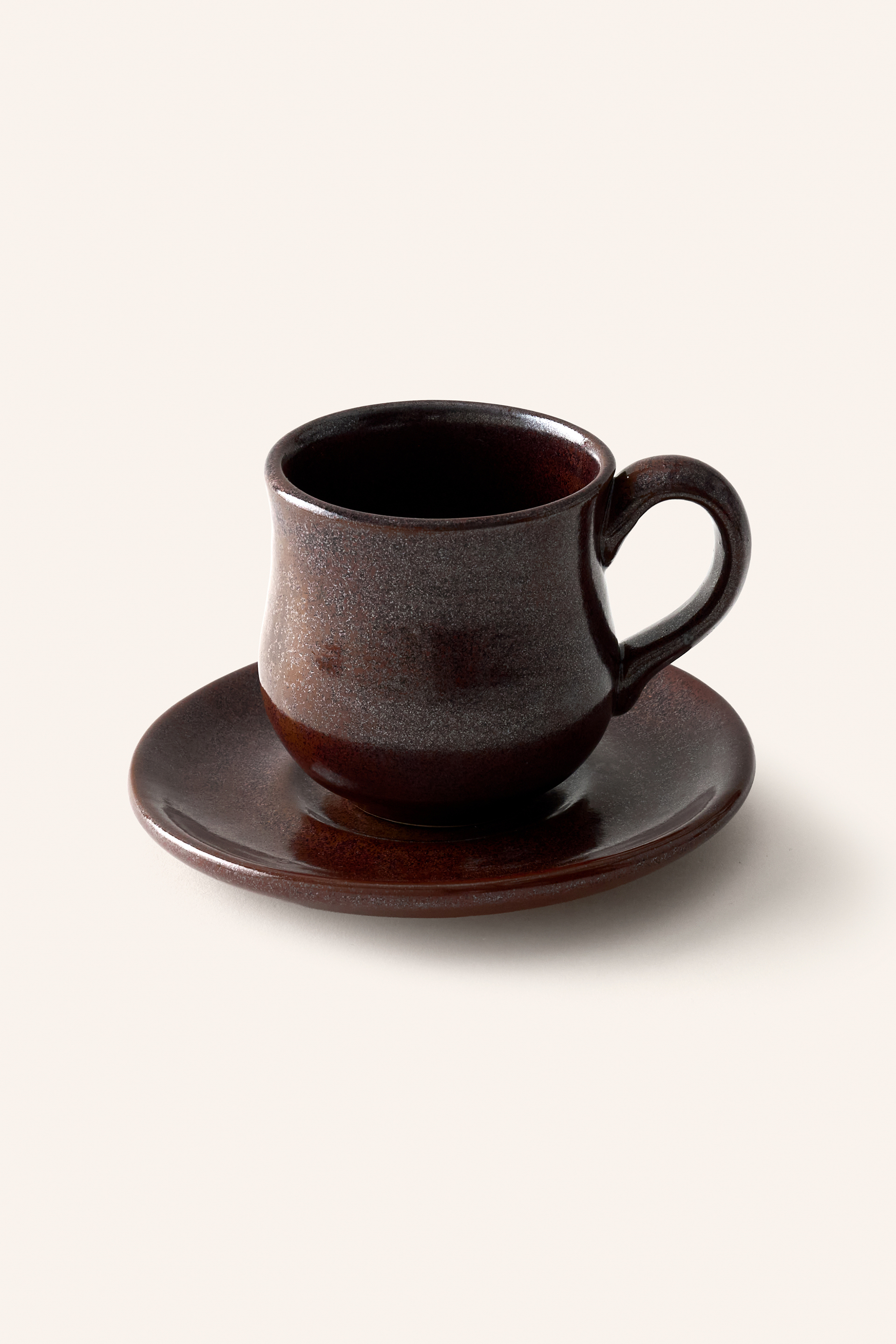 Stoneware Cup & Saucer Set