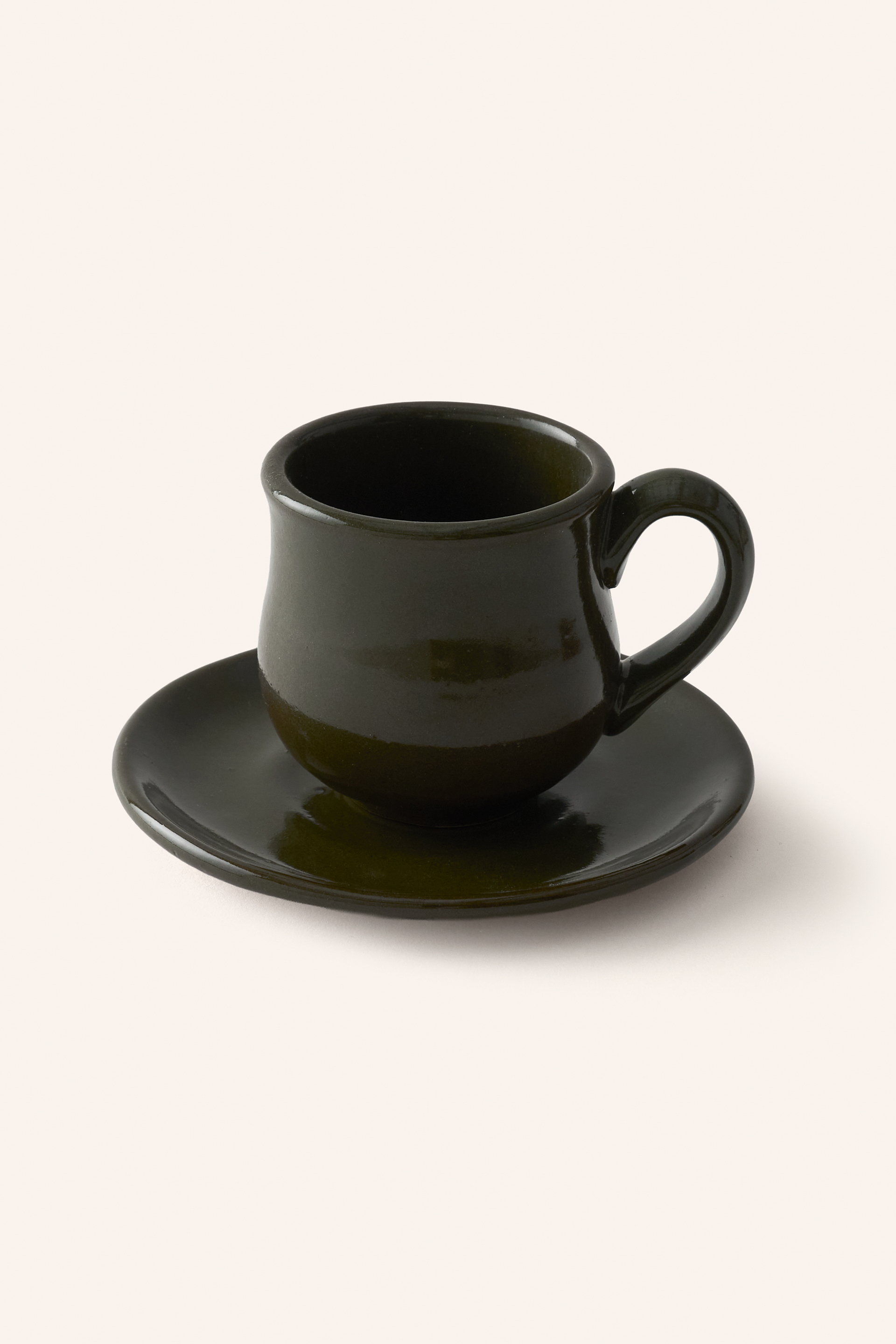 Stoneware Cup & Saucer Set