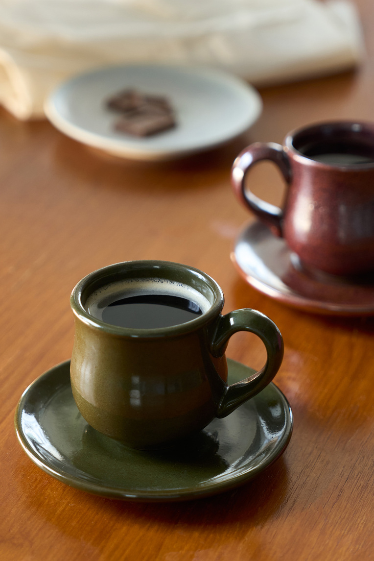 Stoneware Cup & Saucer Set