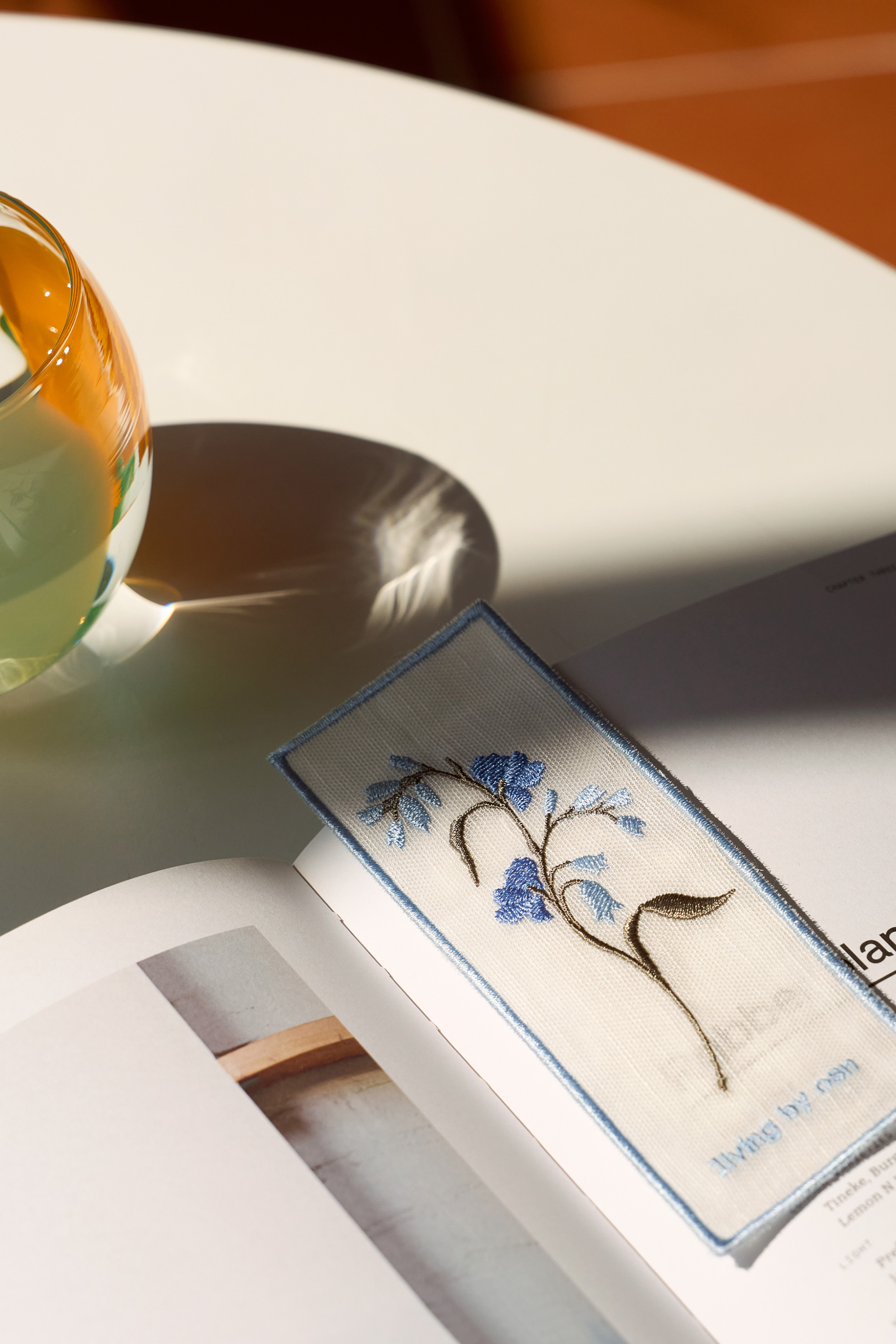 Embroidered Fabric Bookmark