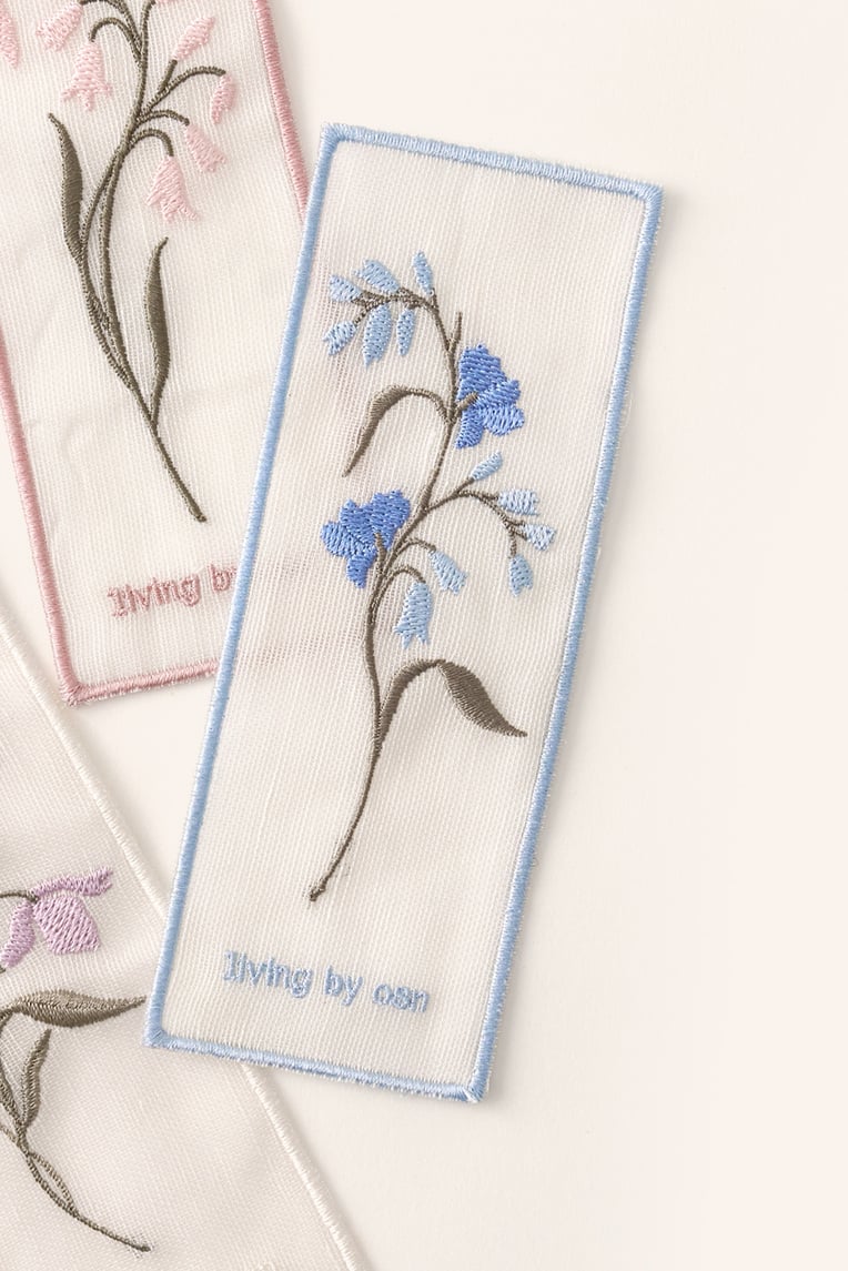 Embroidered Fabric Bookmark