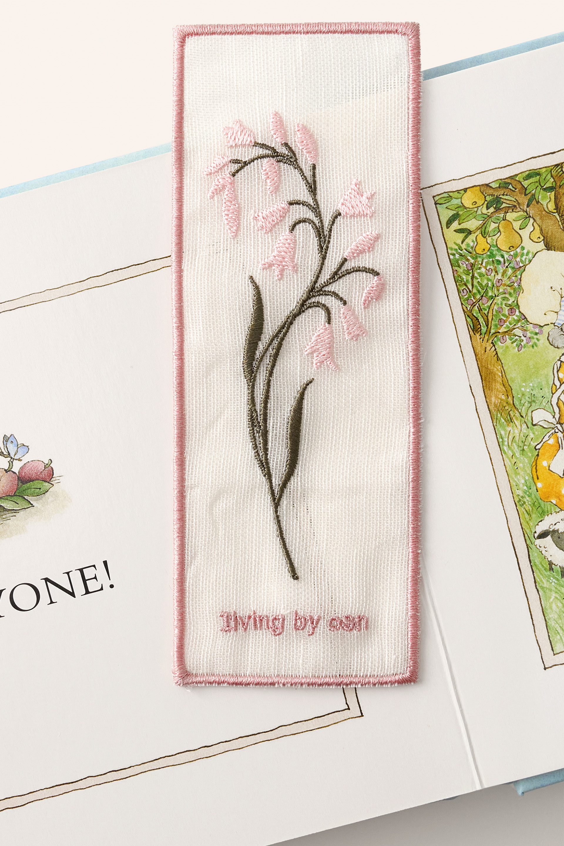 Embroidered Fabric Bookmark