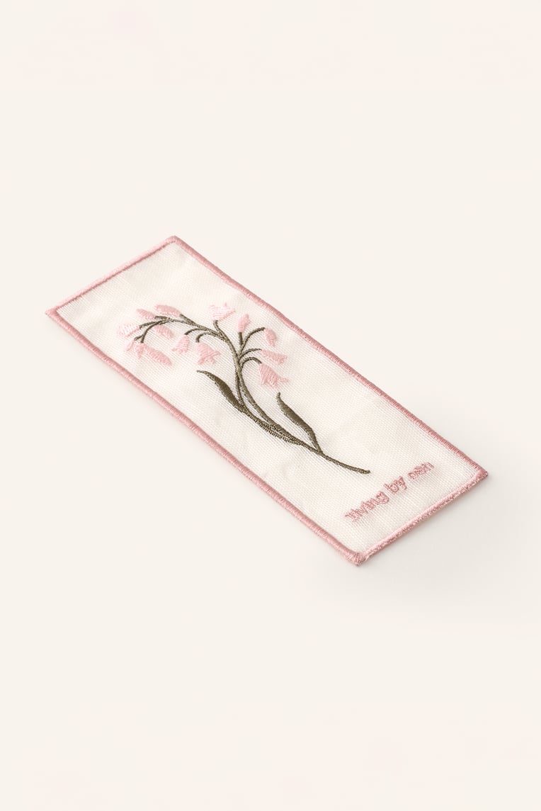 Embroidered Fabric Bookmark