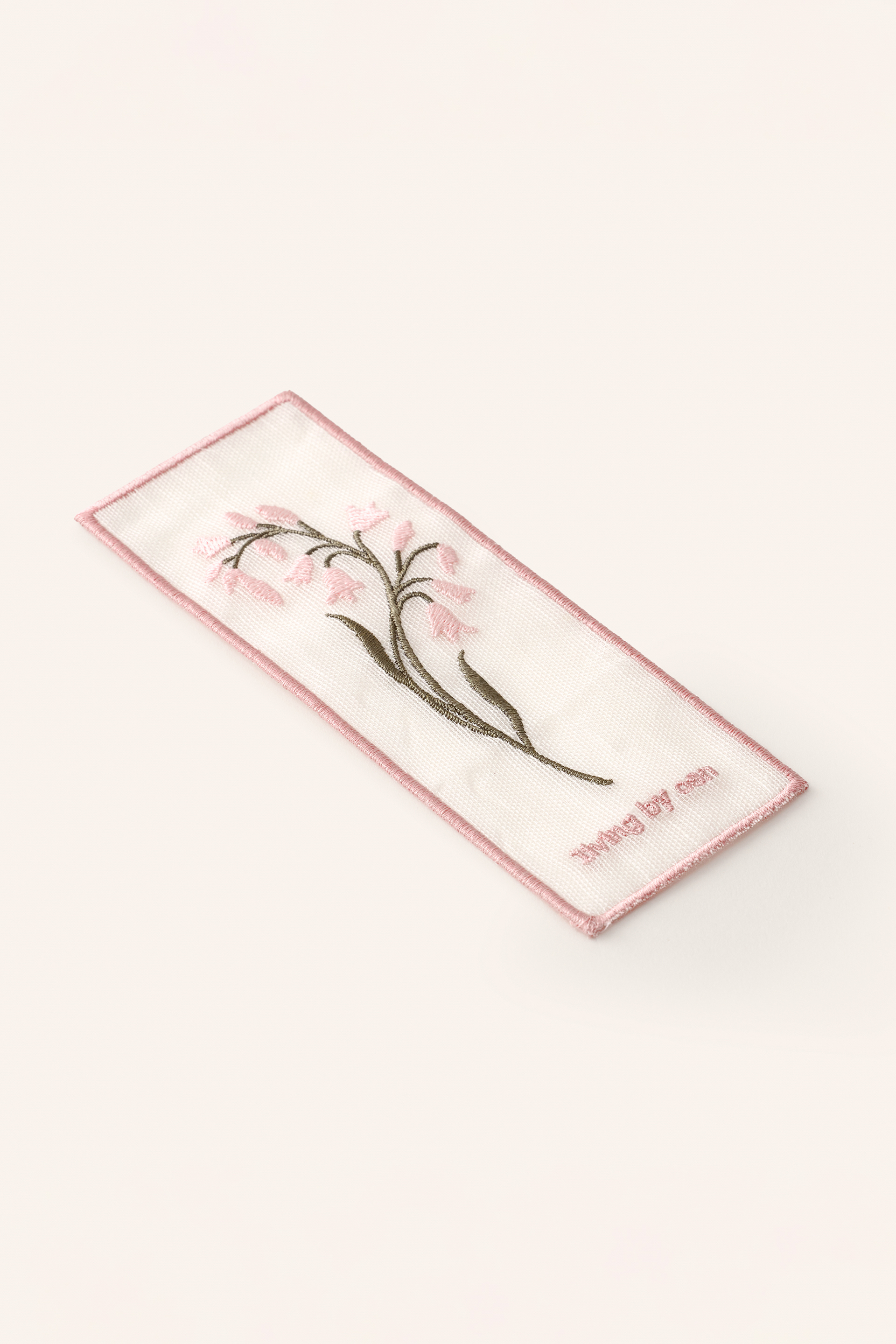 Embroidered Fabric Bookmark