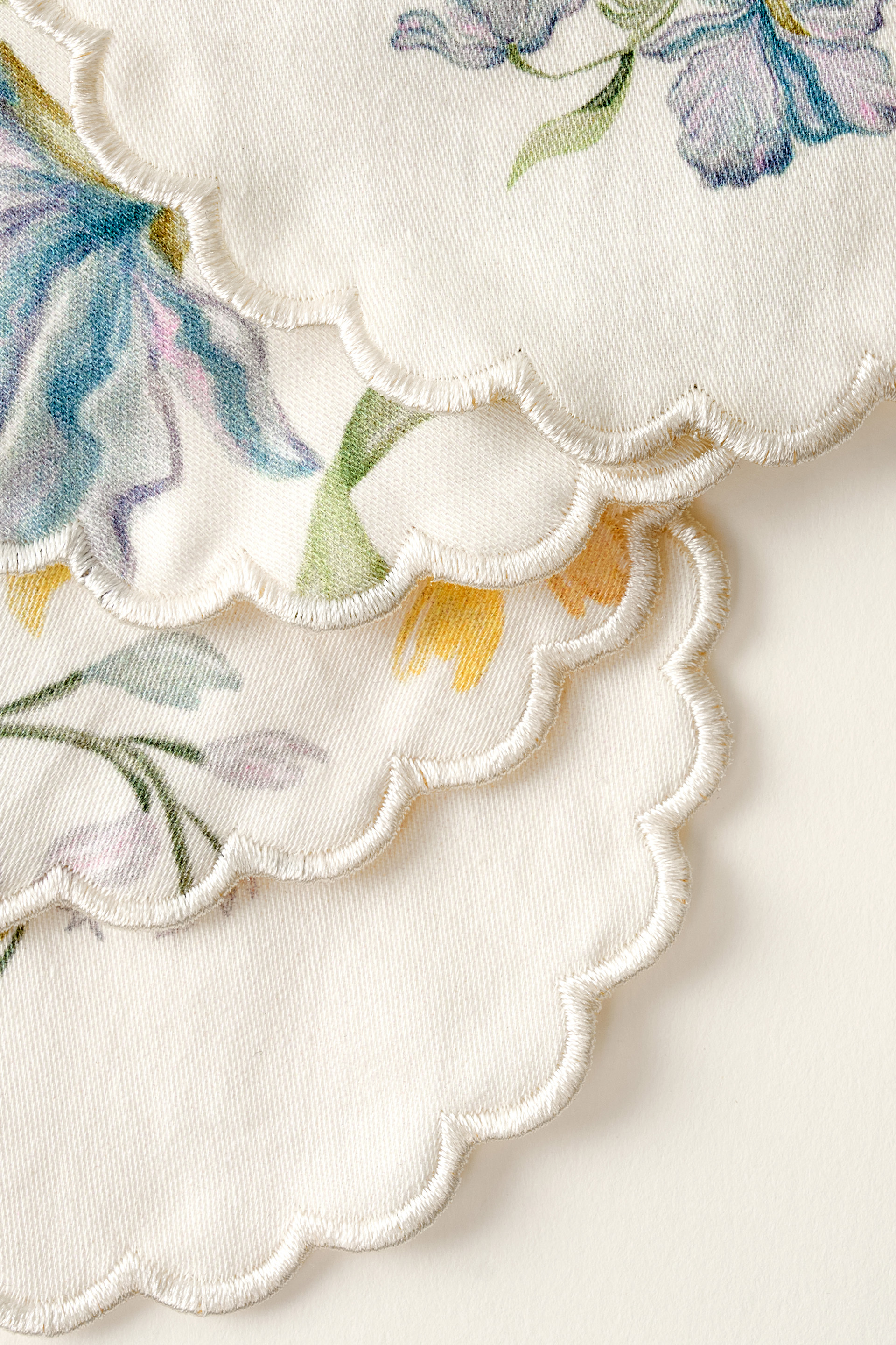 Keepsake Scalloped-Edge Coaster Set