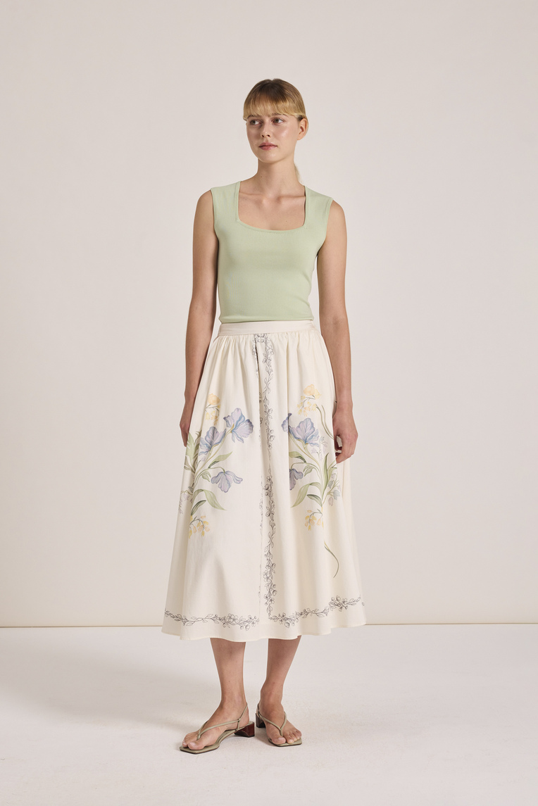 Keepsake Cotton Midi Skirt