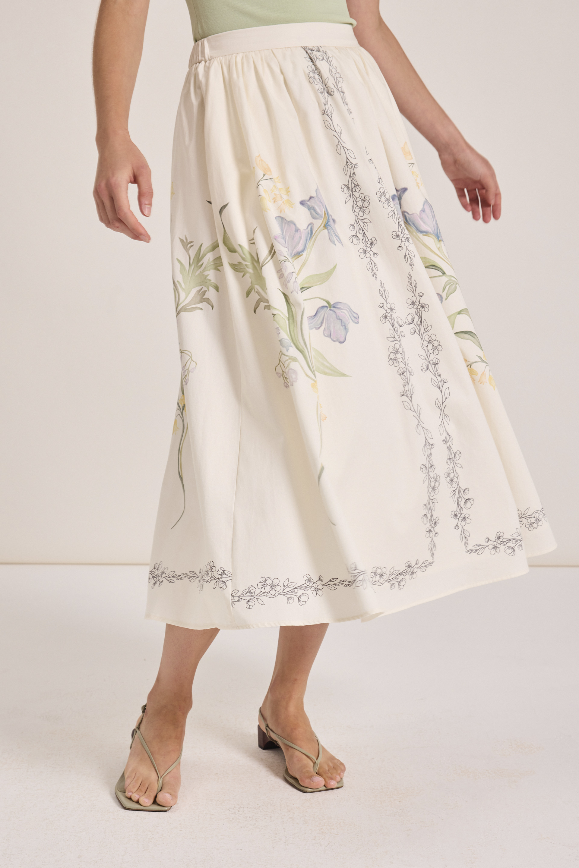 Keepsake Cotton Midi Skirt