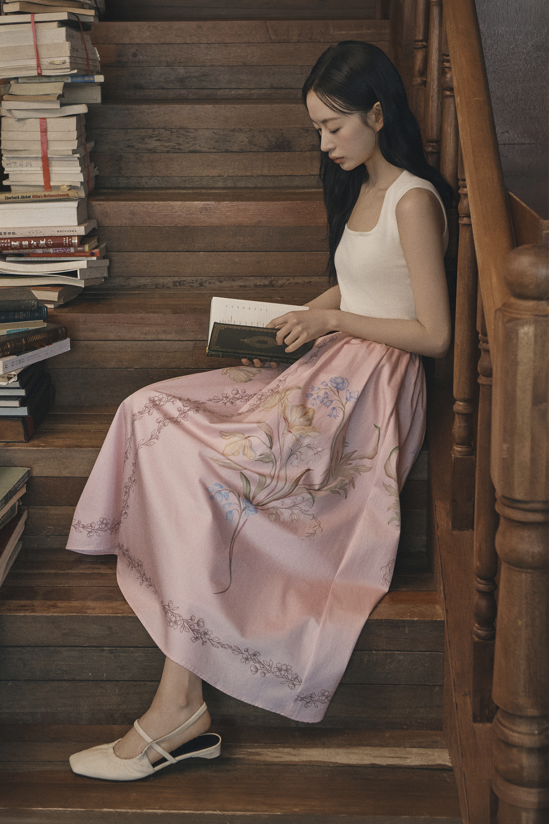 Keepsake Cotton Midi Skirt